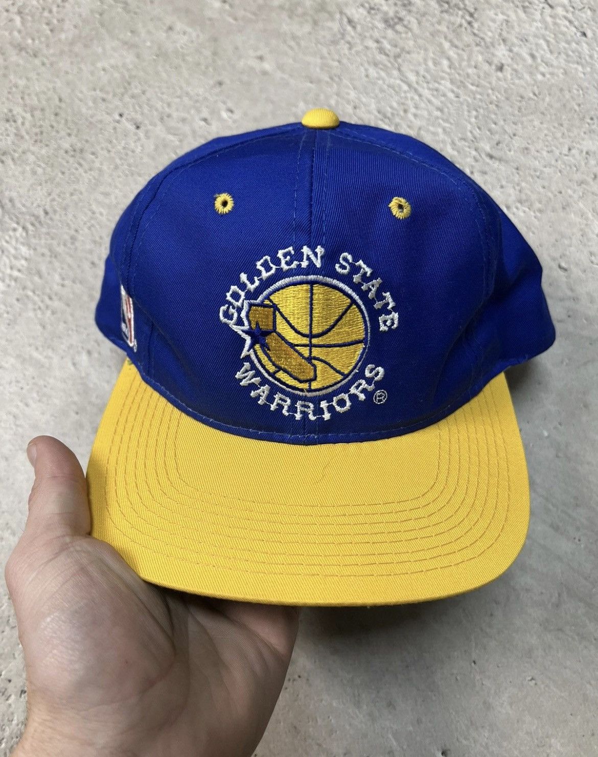 Golden State Warriors 1997 NBA Draft factory Sports Specialties snapback hat vtg Adonal