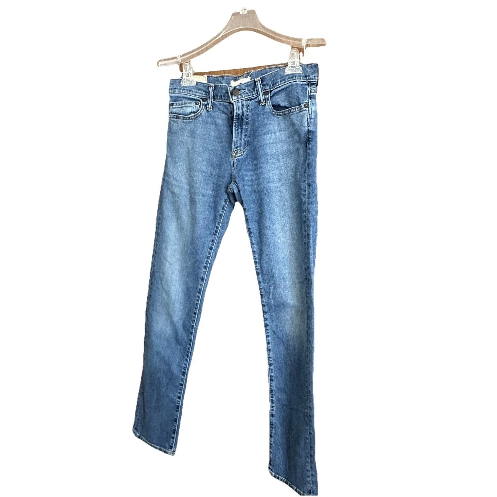 Abercrombie & Fitch Abercrombie Fitch Jeans Mens 29x32 Blue Denim slim straight Size US 29 - 1 Thumbnail