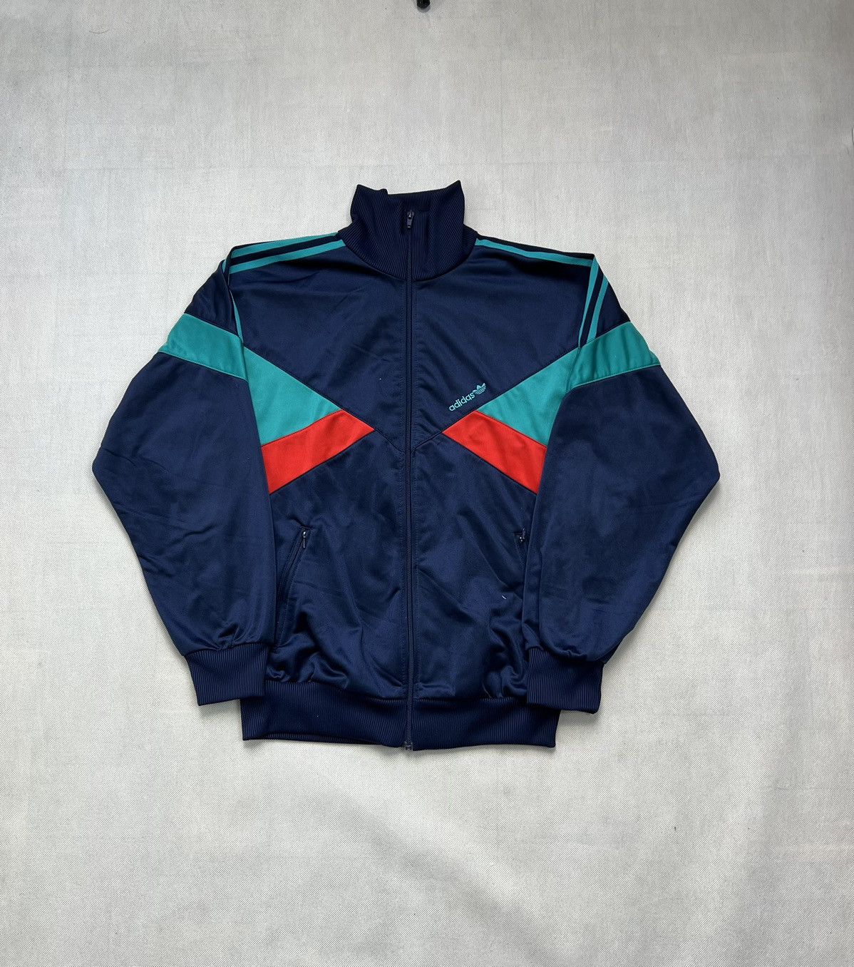 Adidas × Vintage Sweatshirt Adidas Vintage 80’s 90’s Zipped Size US L / EU 52-54 / 3 - 1 Thumbnail