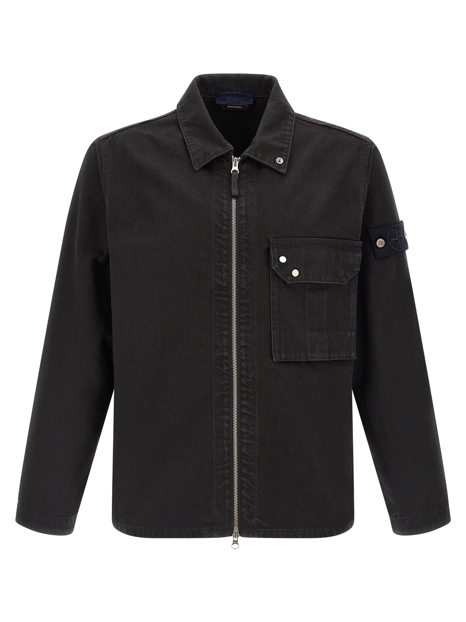 Stone Island Denim overshirt Size US S / EU 44-46 / 1 - 1 Thumbnail
