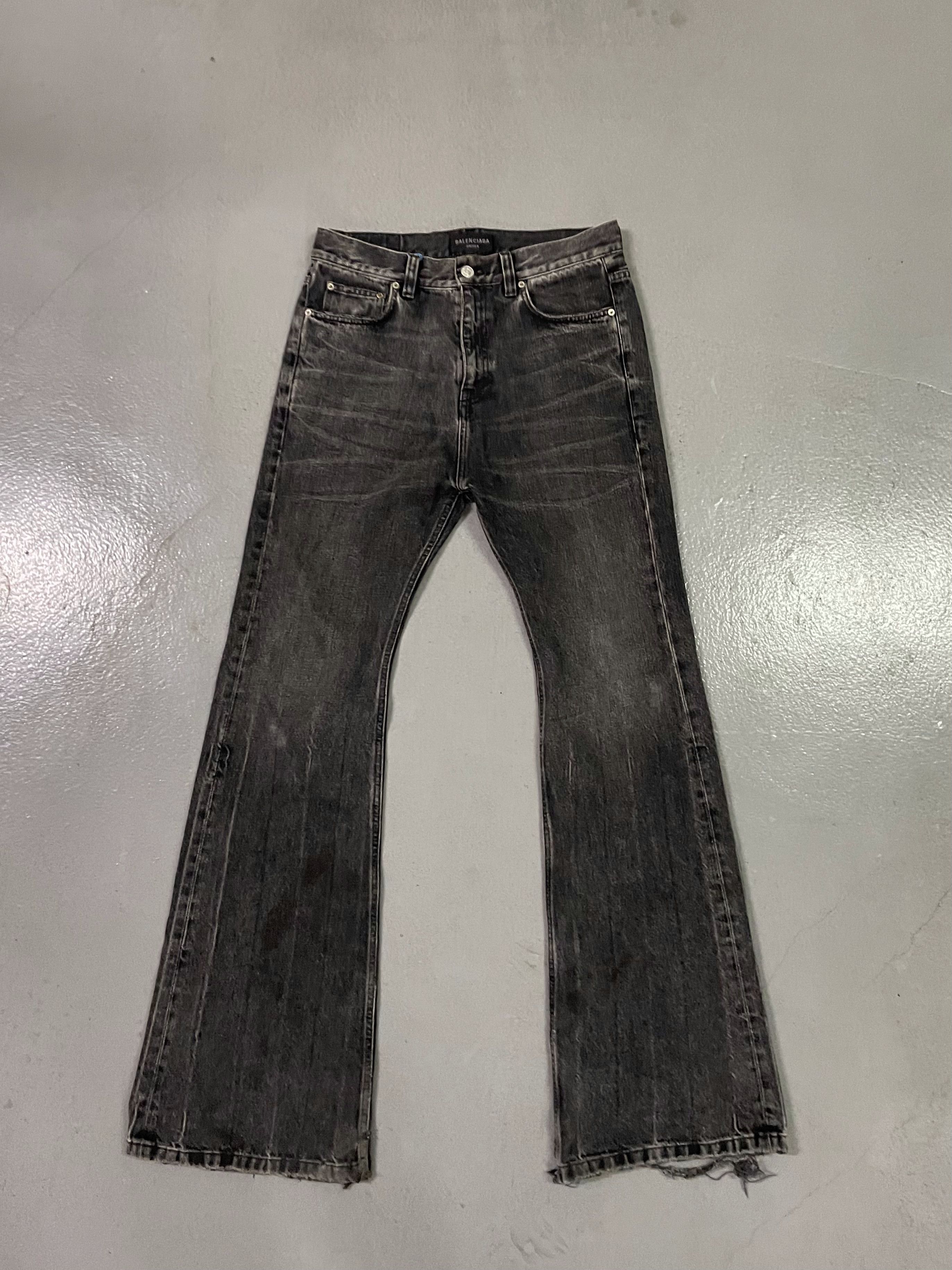 Balenciaga Balenciaga FW22 Lost Tape Flared Jeans | Grailed