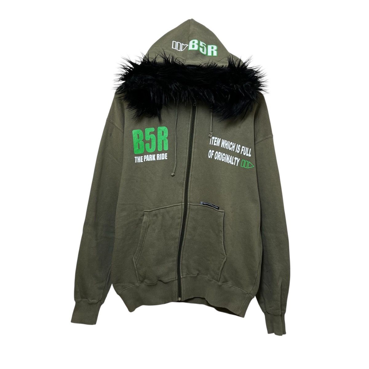 Japanese Brand Y2K Faux Fur Hoodie Japan Grunge Style Size US L / EU 52-54 / 3 - 1 Thumbnail