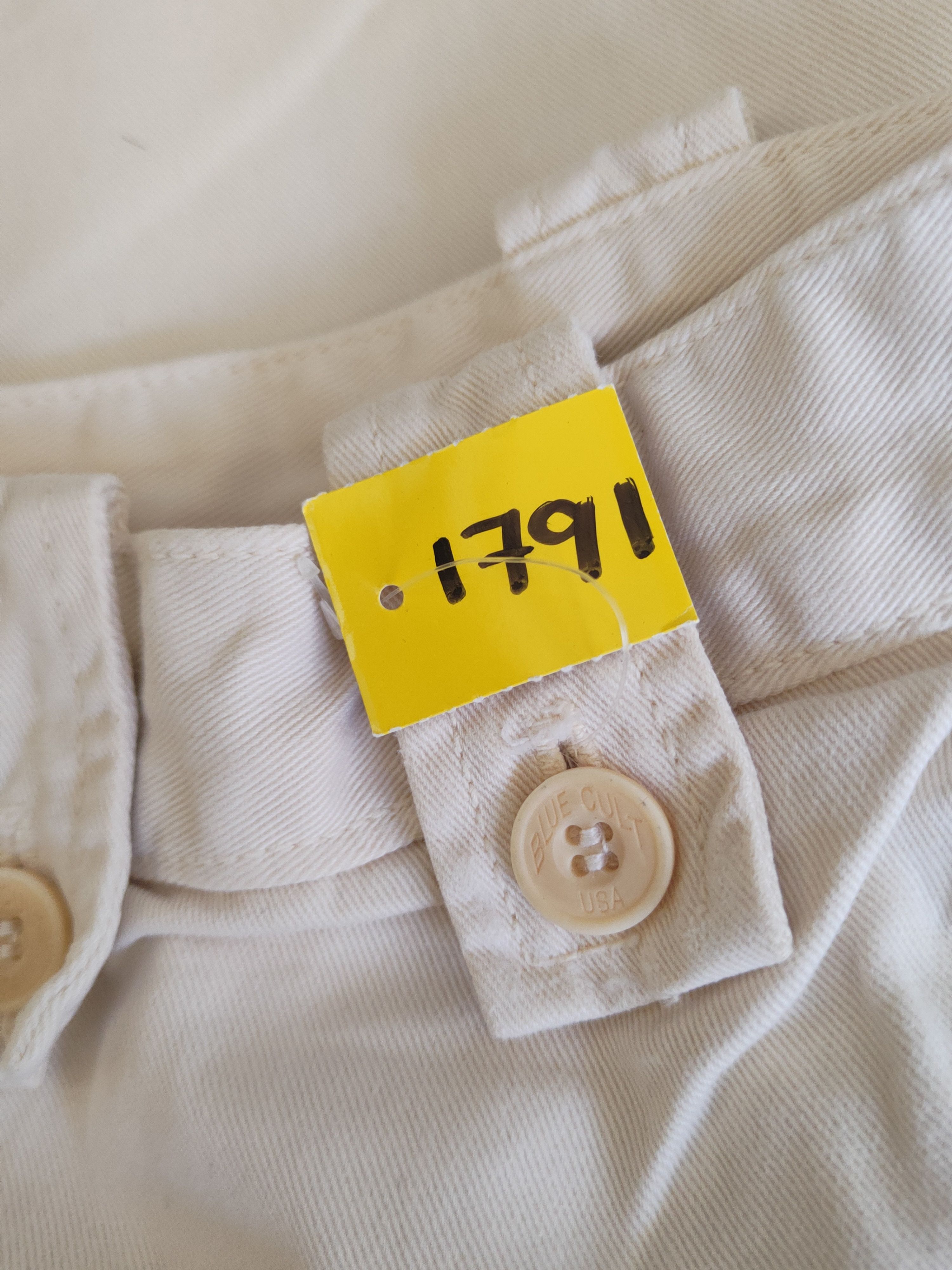 Japanese Brand DL Blue Cult Ivory Multipocket Tactical Cargo Pants #1791 Size 32" / US 10 / IT 46 - 16 Thumbnail