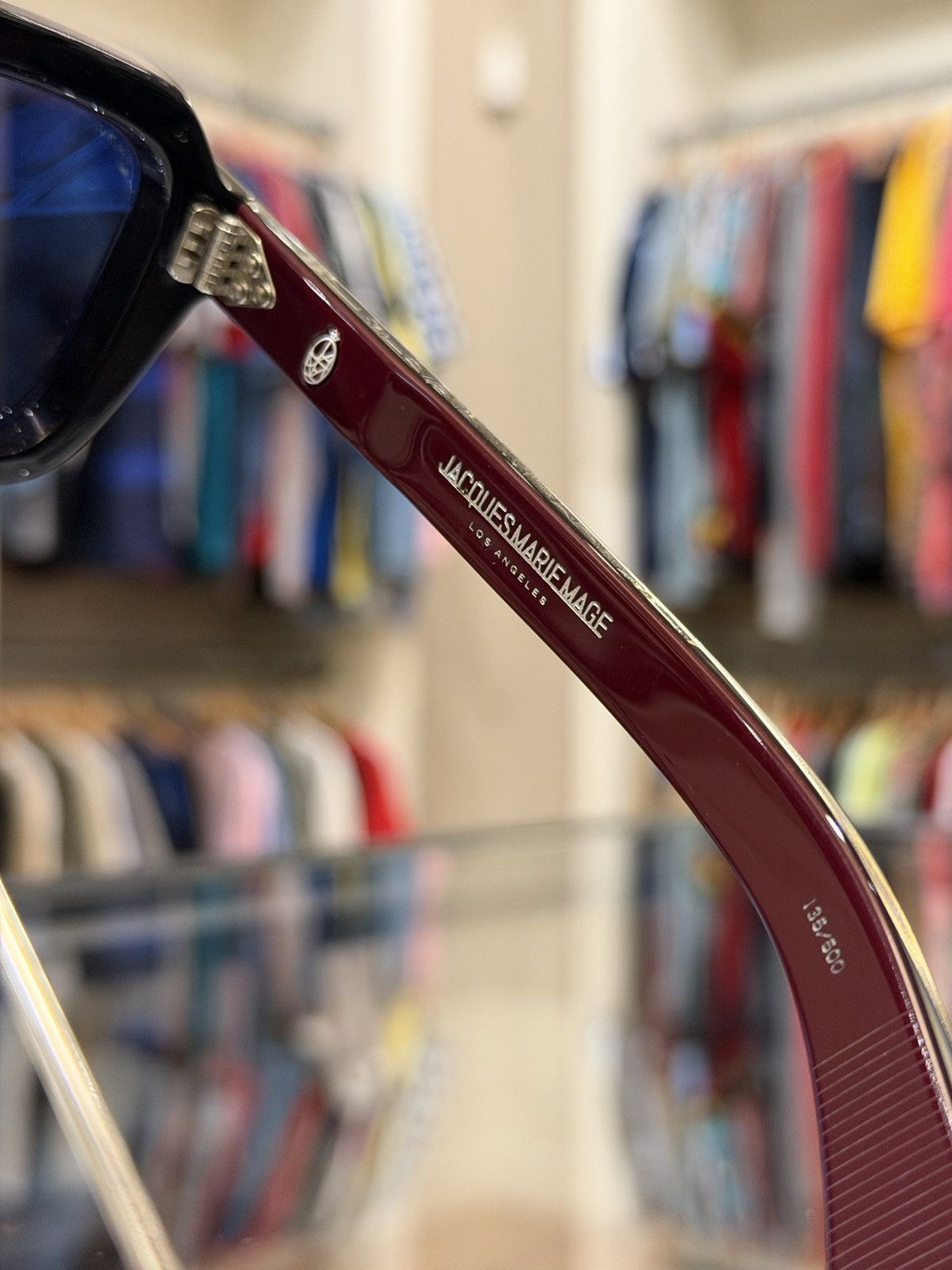 Jacques Marie Mage Jacques Marie Mage Taos Hopper Sunglasses - Bloodstone Size ONE SIZE - 5 Thumbnail