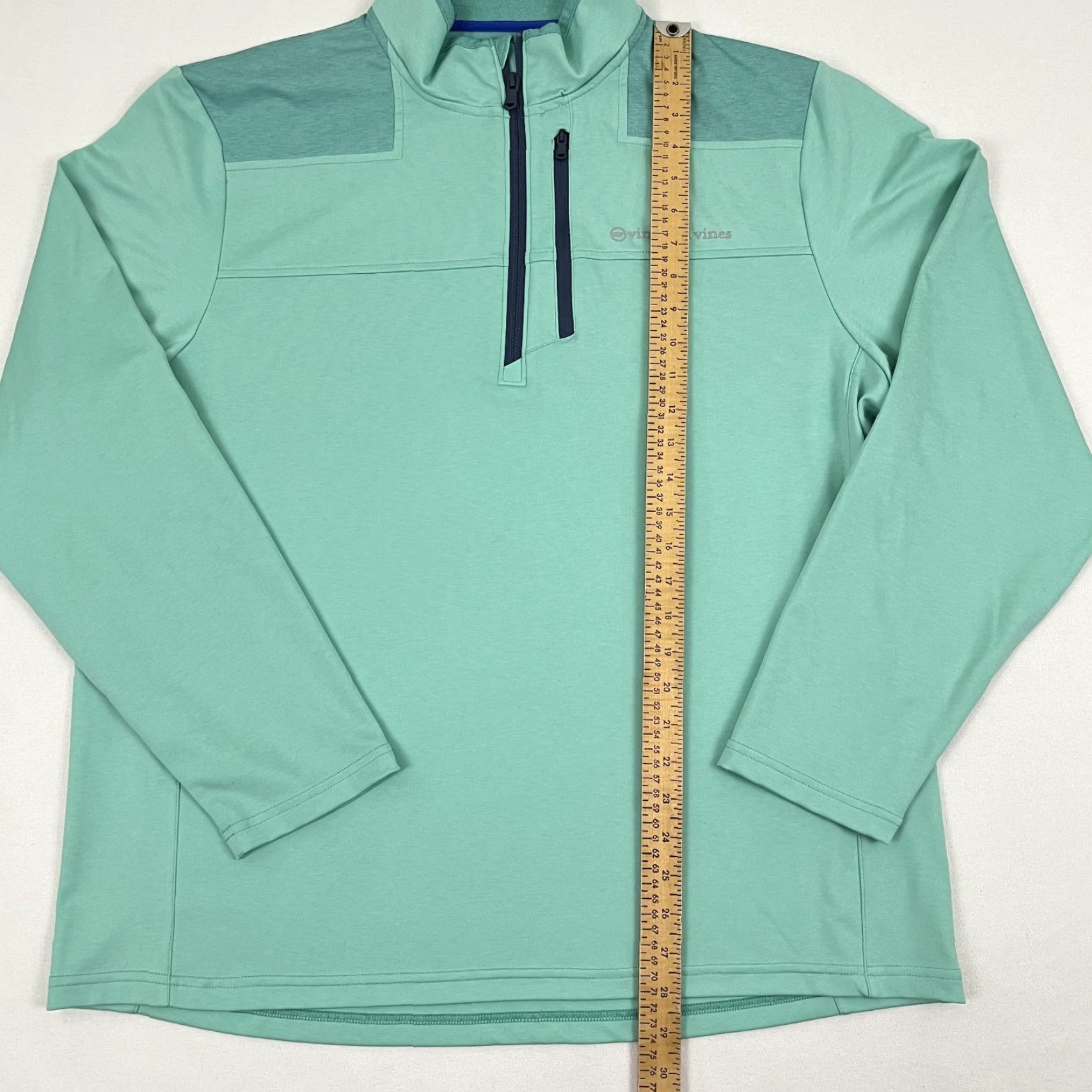 Vineyard Vines Vineyard Vines OTG On The Go Shep Shirt Pullover Mens XL Quarter Zip Golf Preppy Shirt Jacket Mens XL Green 1/4 Zip - All Seasons Regular Fit Size US XL / EU 56 / 4 - 4 Thumbnail
