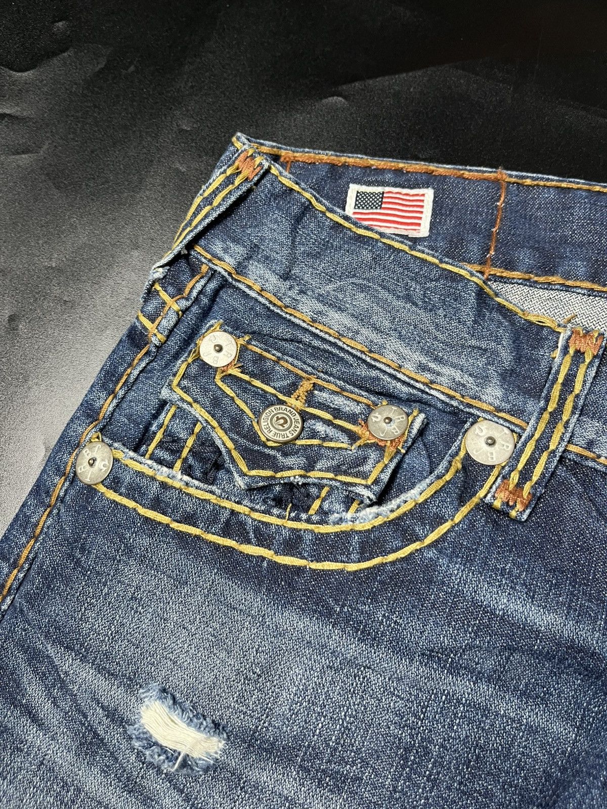 If Six Was Nine TRUE RELIGION TRUE FLARE JEANS Size US 31 - 12 Thumbnail