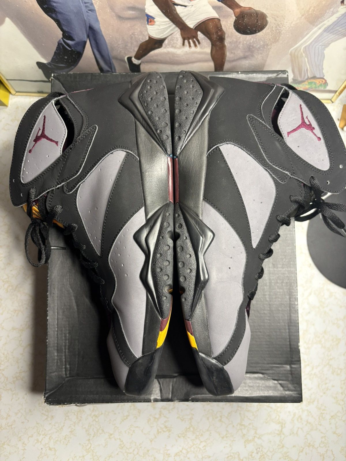Jordan Brand Air Jordan 7 Retro 2015 Bordeaux 2015 Size US 13 / EU 46 - 4 Thumbnail