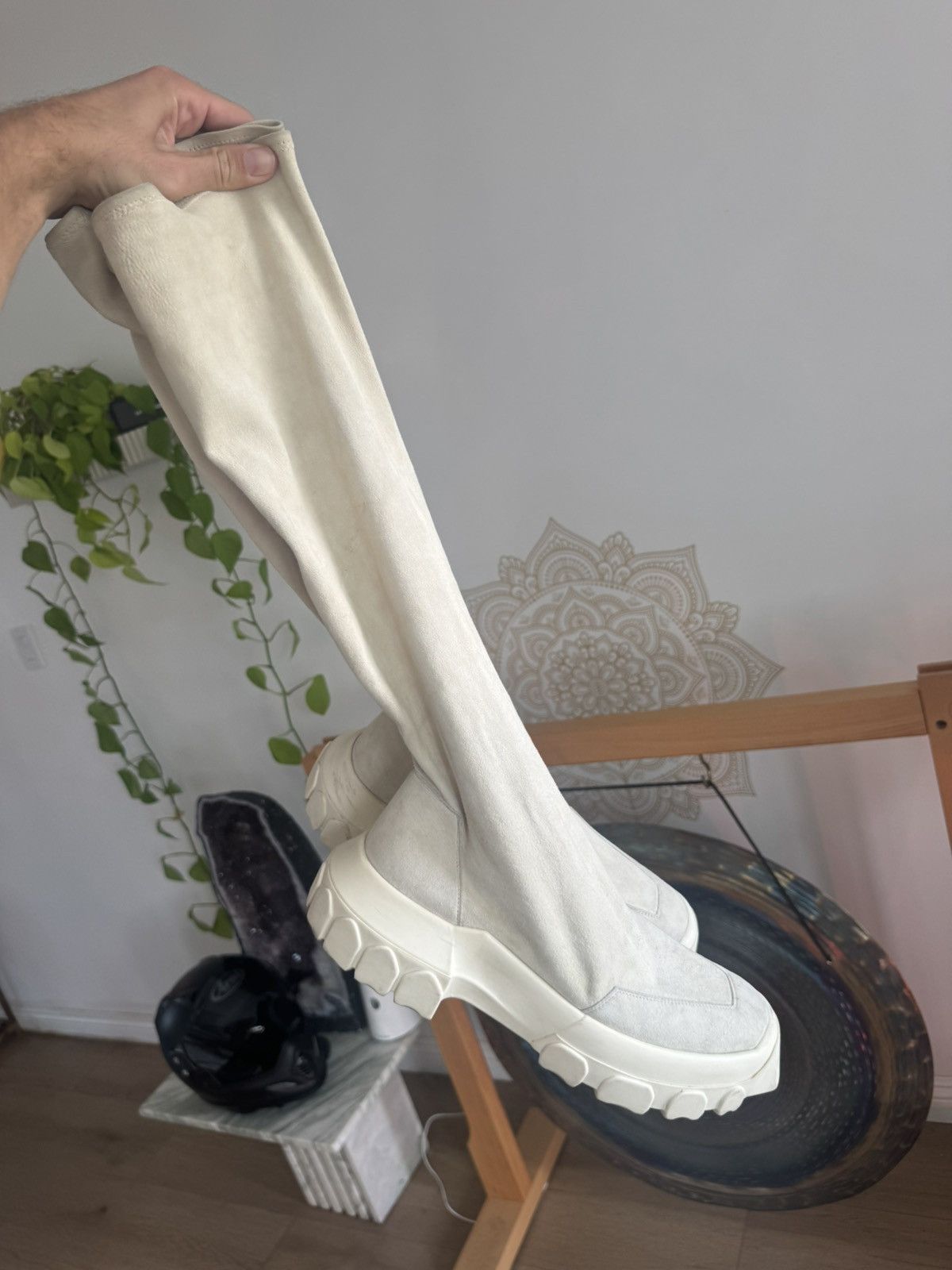 Rick Owens Suede Tractor Sock Boots Size US 9 / EU 42 - 1 Thumbnail