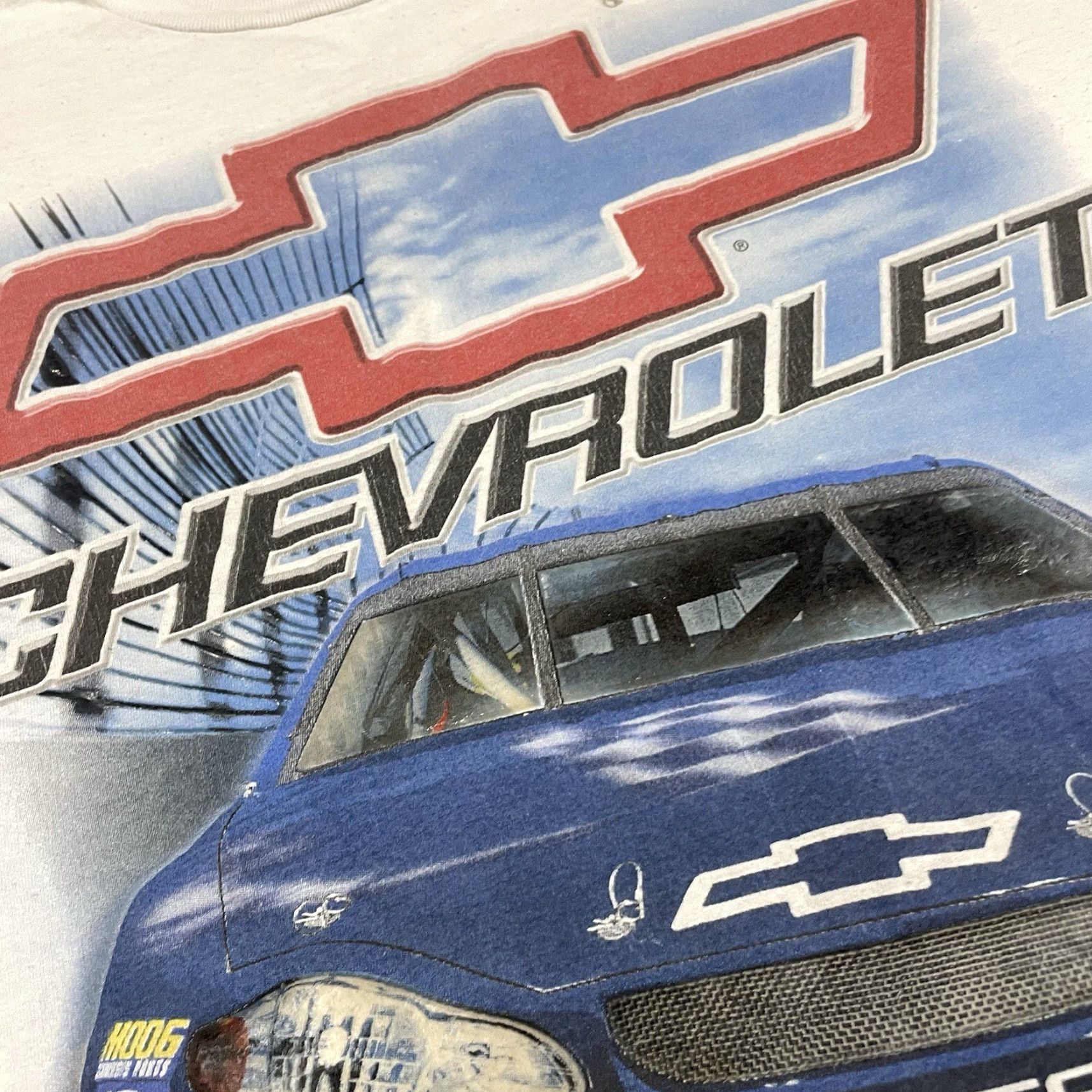 NASCAR VINTAGE NASCAR T Shirt Adult 2XL White Chevrolet Racing 2004 Monte Carlo Tour Size US XXL / EU 58 / 5 - 4 Thumbnail