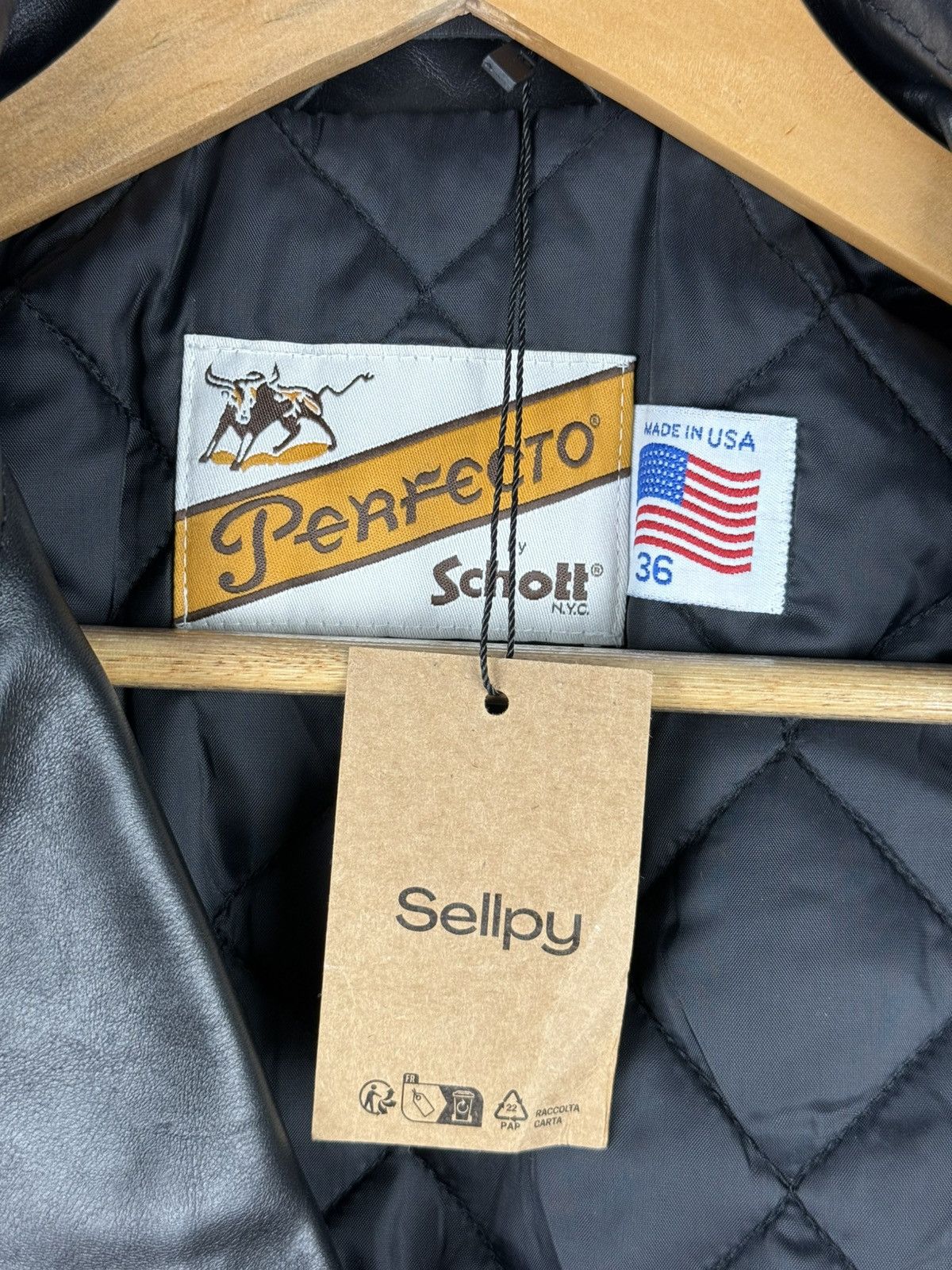 Schott Schott Perfecto Ladies Leather Biker Full Zip Jacket USA Size XS / US 0-2 / IT 36-38 - 20 Thumbnail