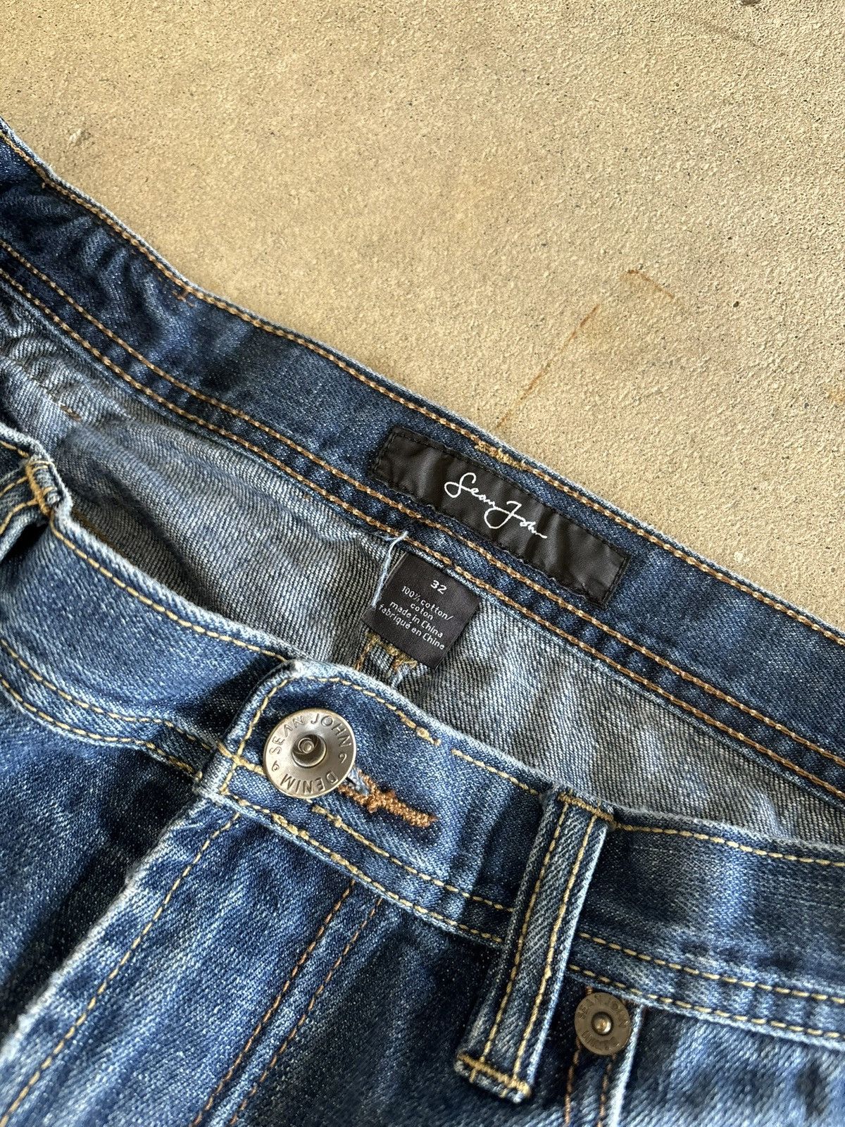 Sean John Vintage Sean John Baggy Embroidered Y2K Baggy Denim Jeans Size US 32 / EU 48 - 9 Thumbnail
