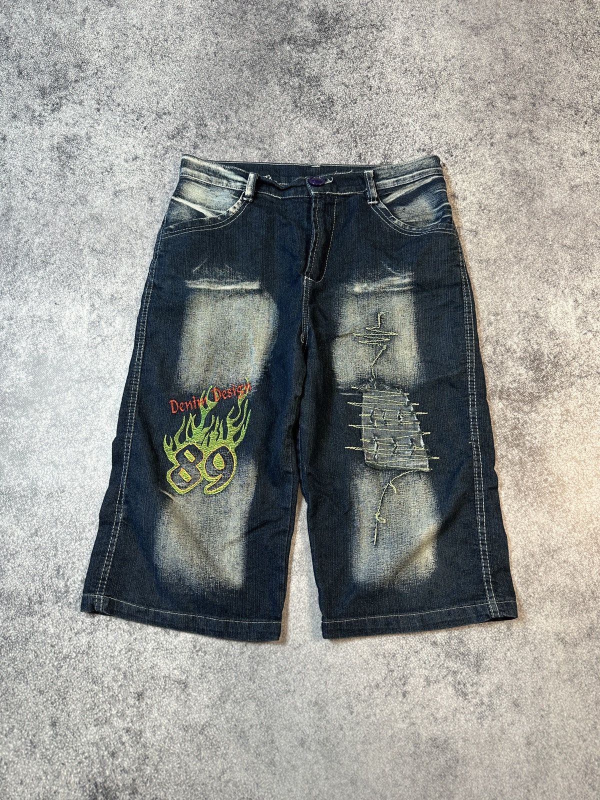 Other Y2K Vintage Denim Shorts Streetwear Style Balenciaga Baggy S Size US 30 / EU 46 - 1 Thumbnail