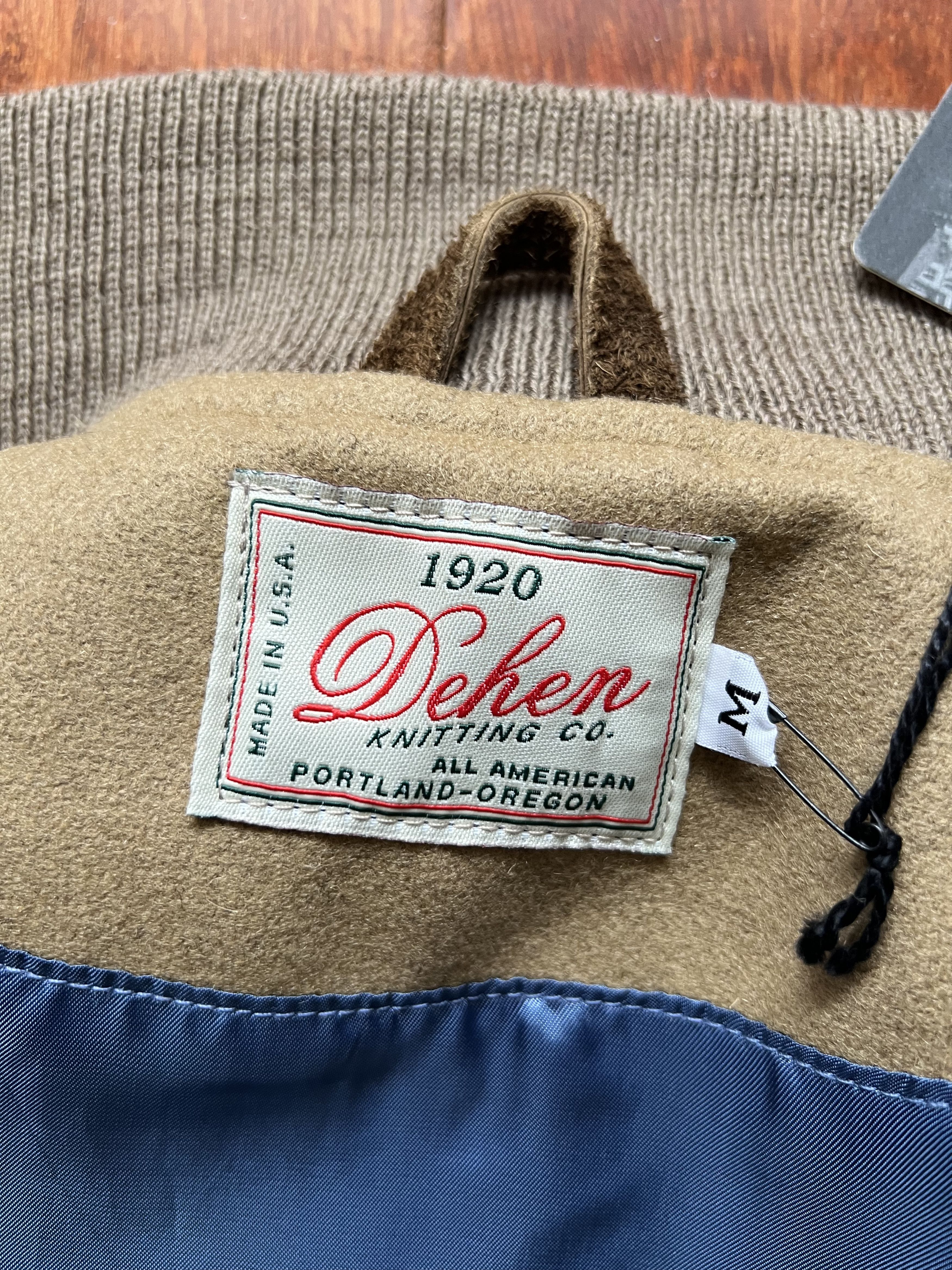 Dehen 1920 💚 Dehen 1920 x Blue Owl Varsity Jacket in Camel NEW Size US M / EU 48-50 / 2 - 12 Thumbnail