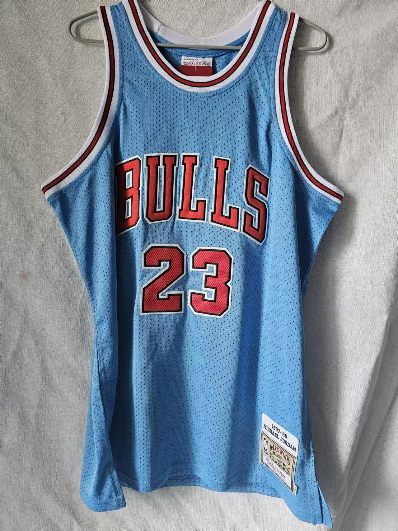 NBA Chicago Bulls #23 Michael Jordan Jersey Blue Size US L / EU 52-54 / 3 - 2 Thumbnail