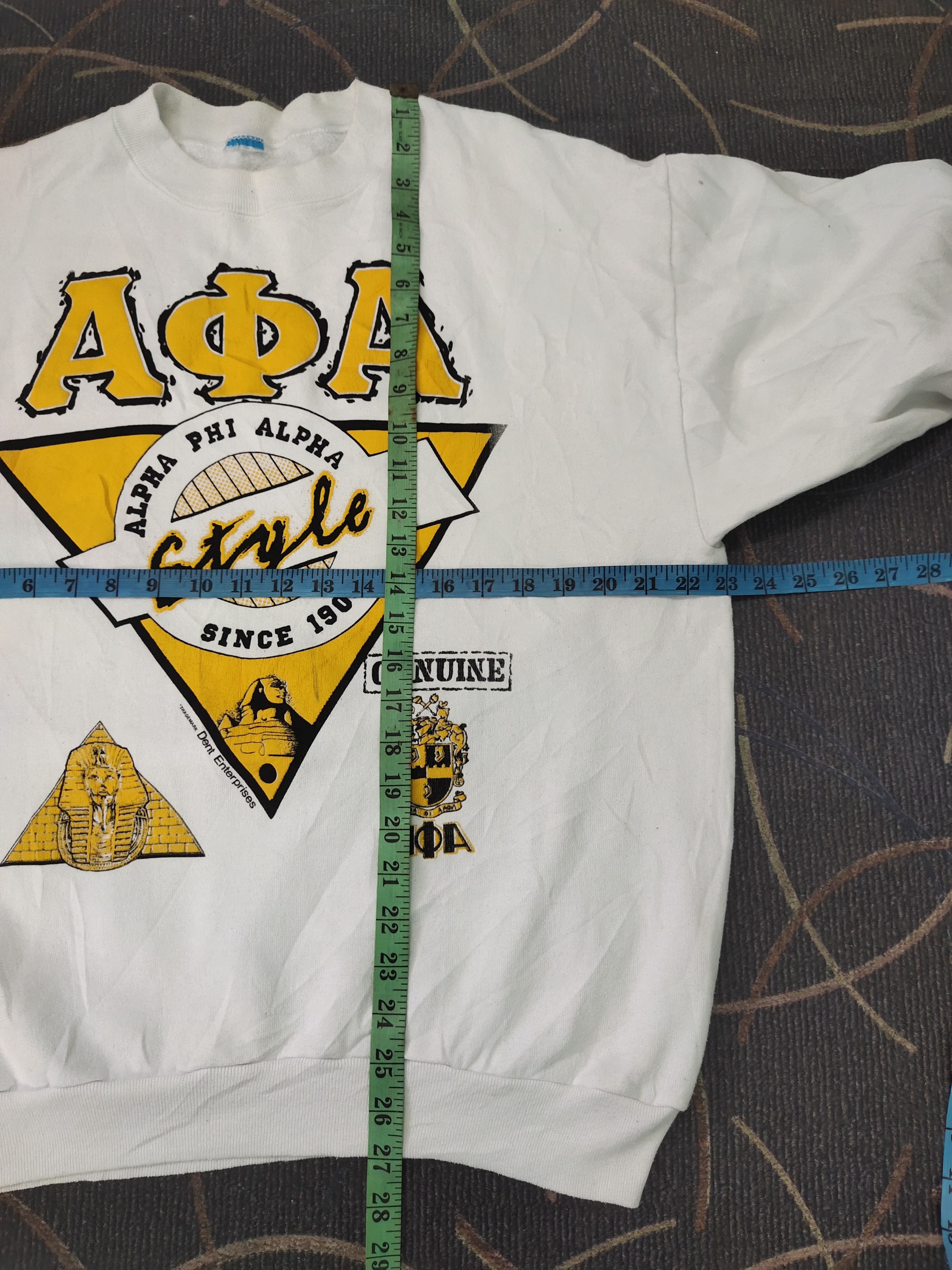 Alpha Industries × Fruit Of The Loom True Vintage Alpha Phi Alpha Fraternity Sweatshirt Size US M / EU 48-50 / 2 - 8 Thumbnail