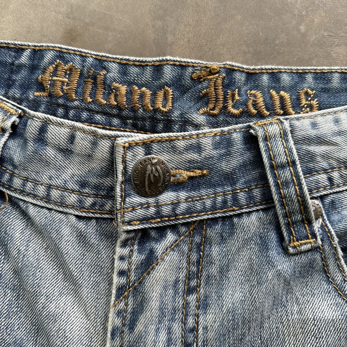 GAS Vintage Milano GAS Jean Faded Distress Denim Pant W34 Size US 34 / EU 50 - 4 Thumbnail