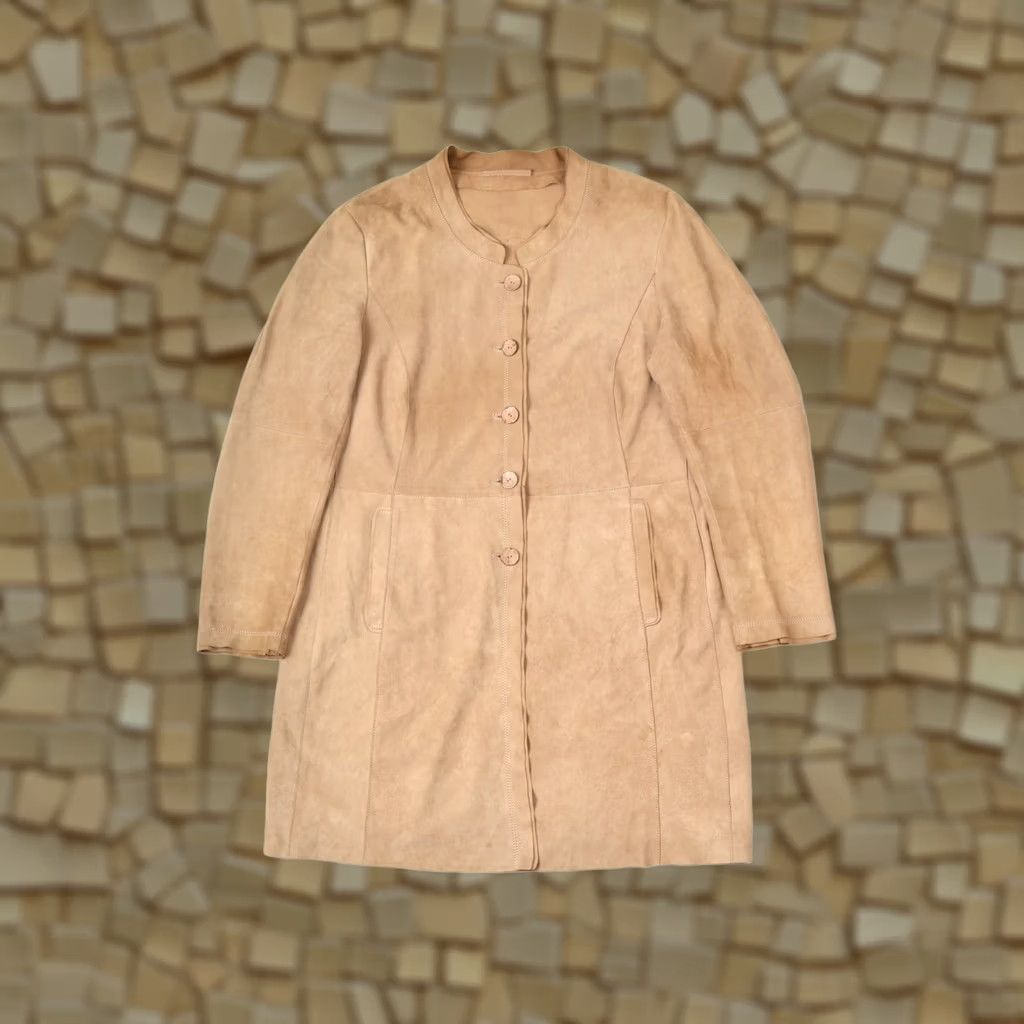 Vintage Gimo's Brown Leather Trench Coat Jacket Coat 50 Women XS? Size XL / US 12-14 / IT 48-50 - 1 Thumbnail
