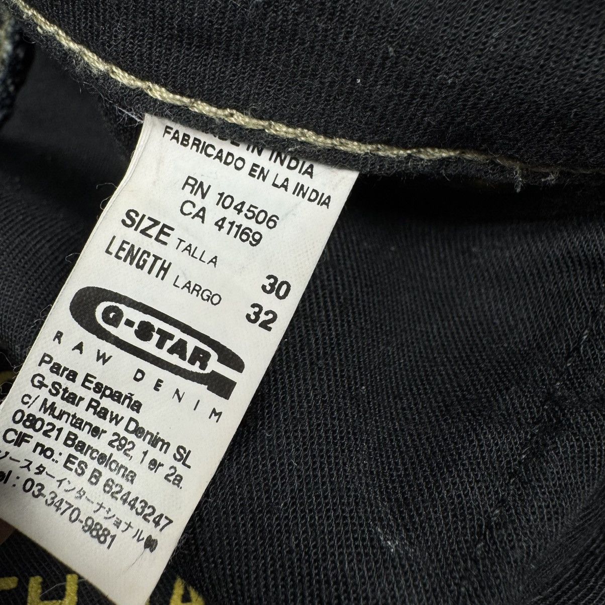 G-Star Crazy G Star Raw GS3301 Double Knee Tapered Denim Jeans Size US 30 / EU 46 - 12 Thumbnail