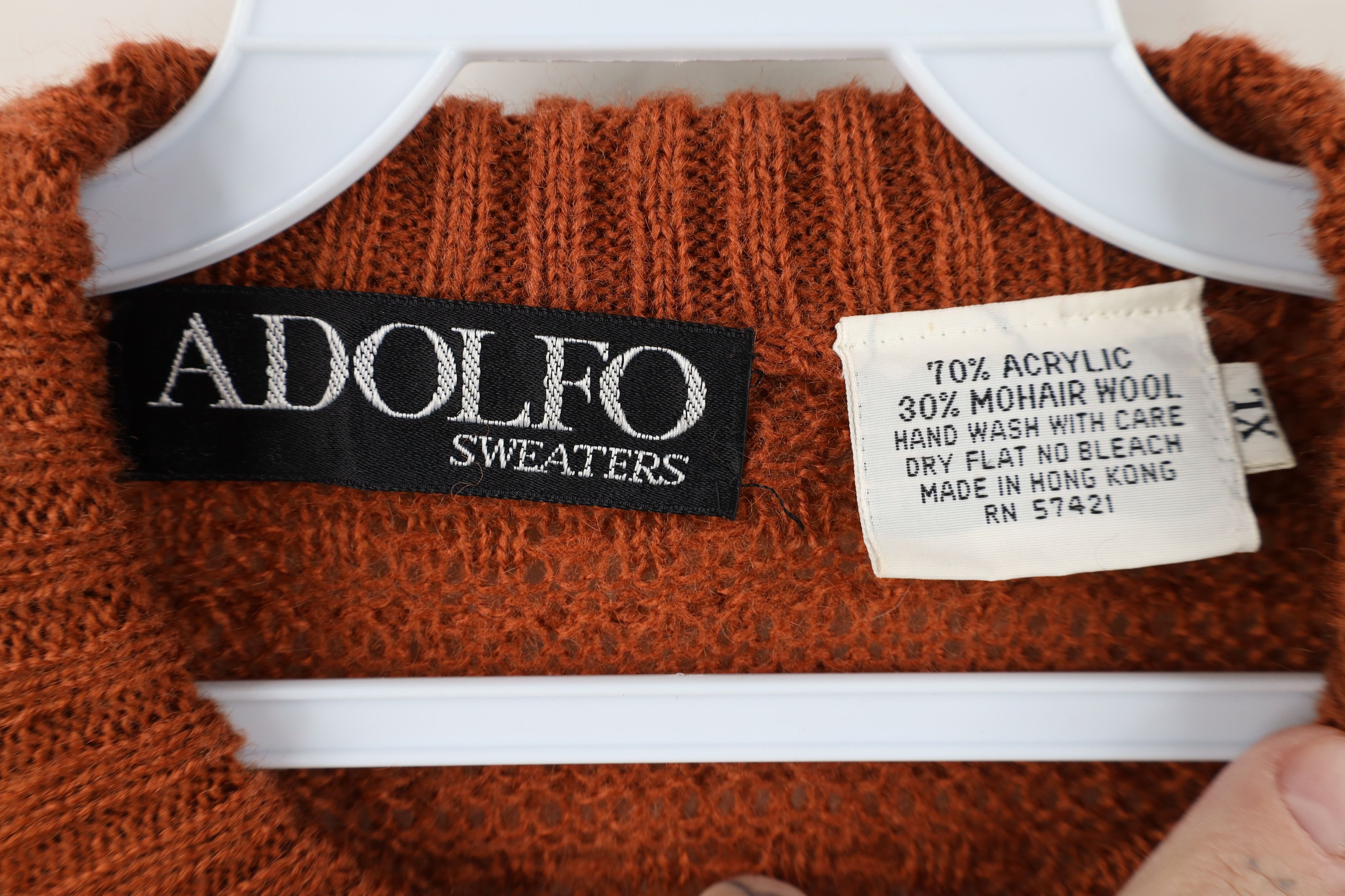 Vintage Vintage 70s 80s Streetwear Wool Blend Knit Sweater Copper Size XL / US 12-14 / IT 48-50 - 4 Thumbnail