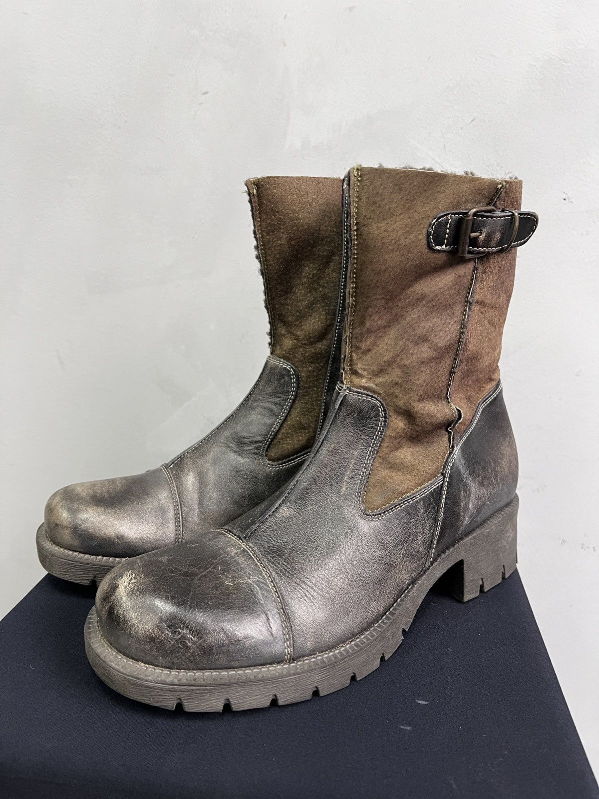 Guidi Leather guidi style leather Boots High platform gothic Size US 8 / EU 41 - 6 Thumbnail