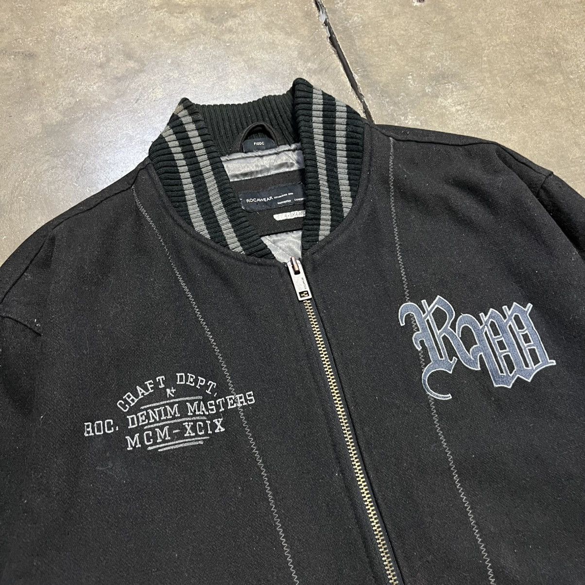 Rocawear Vintage Rocawear Varsity Jacket Bomber Letterman Wool Y2K Size US XXL / EU 58 / 5 - 5 Thumbnail