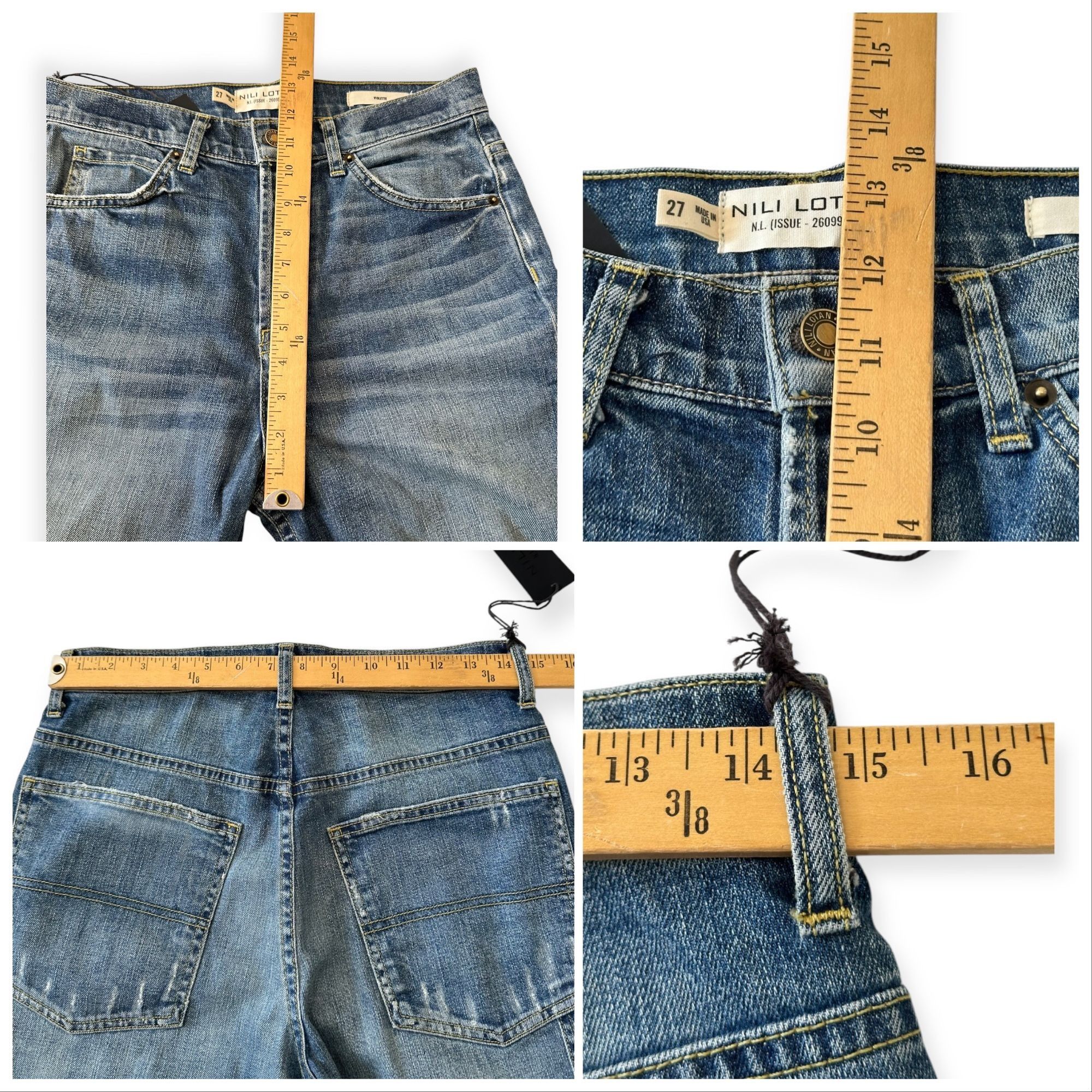 Nili Lotan Nili Lotan Violette Jeans, Size 27, Classic Wash, New with Size 27" / US 4 / IT 40 - 11 Thumbnail