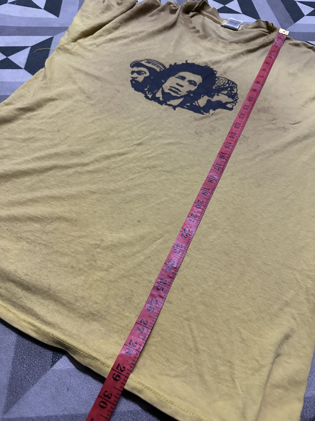 Band Tees Thrased Vintage Bob marley Size US L / EU 52-54 / 3 - 8 Thumbnail