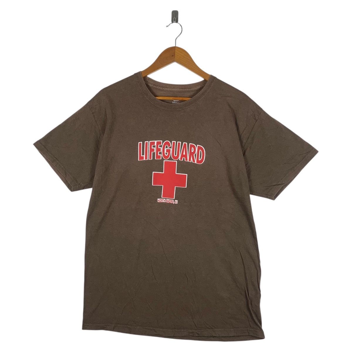 Vintage Vintage LIFEGUARD NORTH SHORE Hawaii Hanes Tee Shirt Top Size US M / EU 48-50 / 2 - 1 Thumbnail