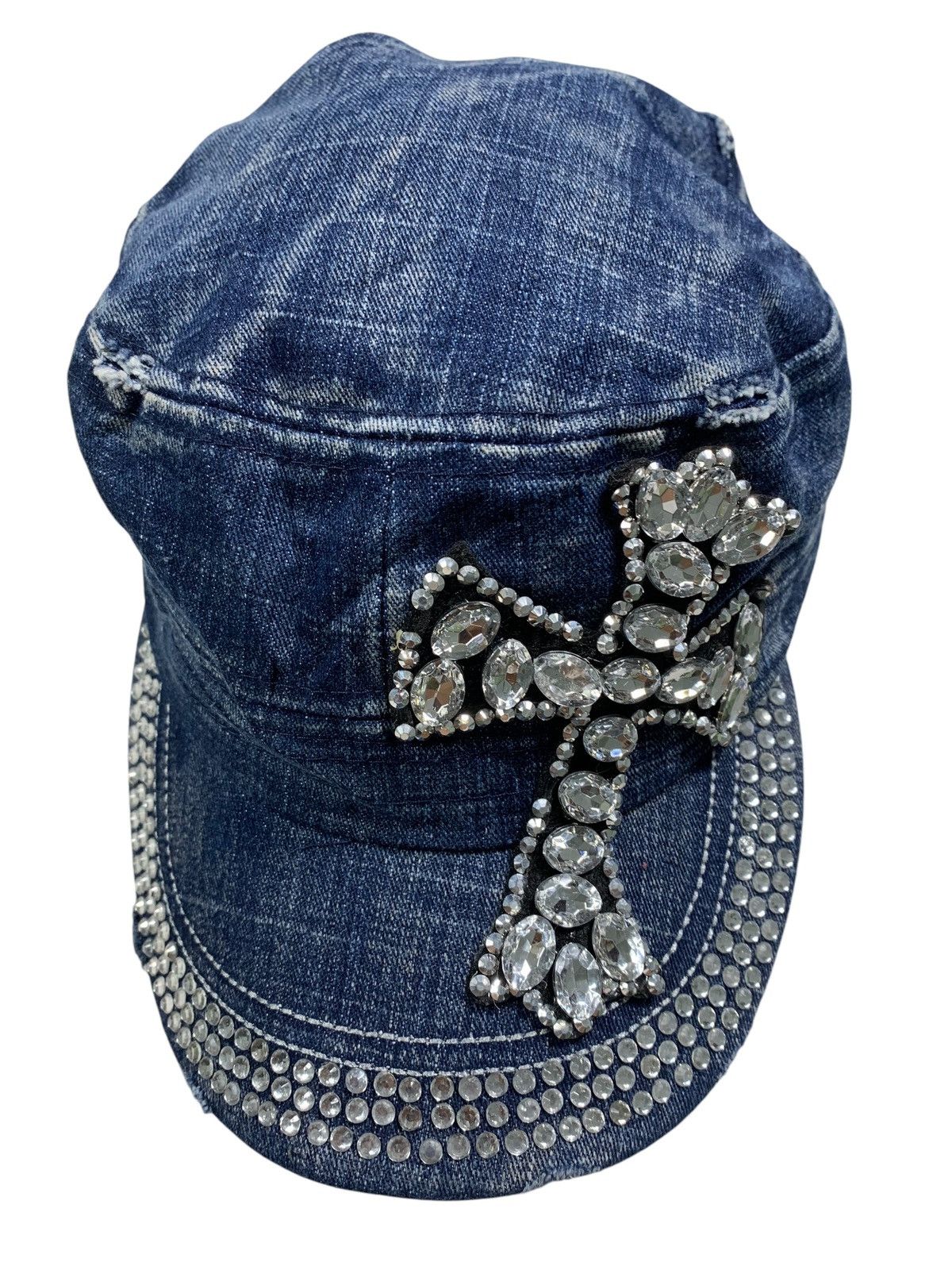 If Six Was Nine Punk Bondage style cross Hats Rare Size ONE SIZE - 4 Thumbnail