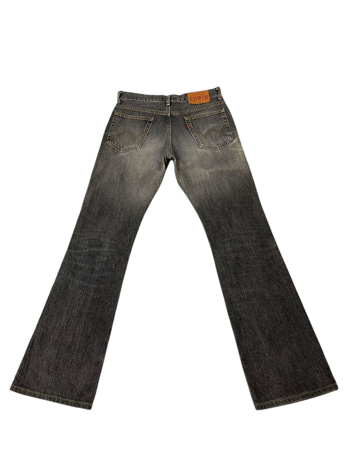 Edwin Flare Jeans Edwin Faded Distress Boot Cut 9🟦 Size US 29 - 11 Thumbnail