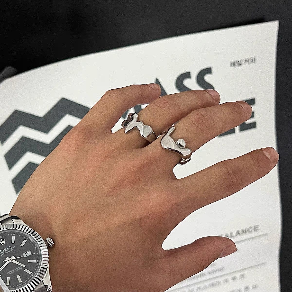 Japanese Brand × Vintage Retro punk rings Size ONE SIZE - 3 Thumbnail