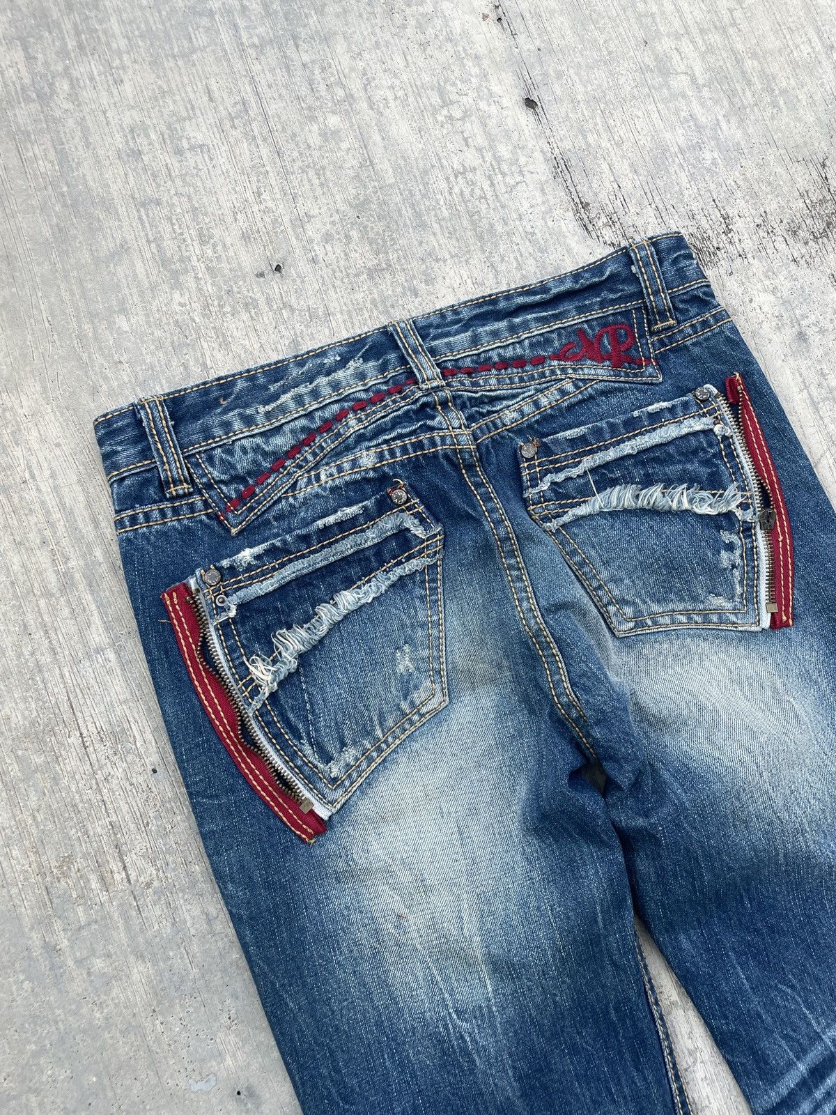 Japanese Brand 2000s JAPANESE BRAND NEWYORK PAPA CLAWMARK WASH JEANS Size 28" / US 6 / IT 42 - 6 Thumbnail