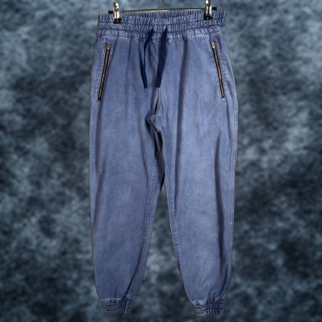 TNA VINTAGE Aritzia Tna Jogger Pants Womens Adult Size 4 Blue Cotton Elastic Waistband Size 27" / US 4 / IT 40 - 1 Thumbnail