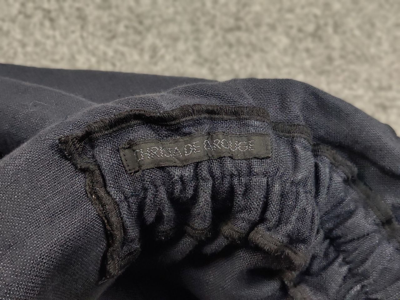 Japanese Brand Christa De Carouge Design Dark Linen Pocket Wide Skirt Size 36" / US 14 / IT 50 - 13 Thumbnail