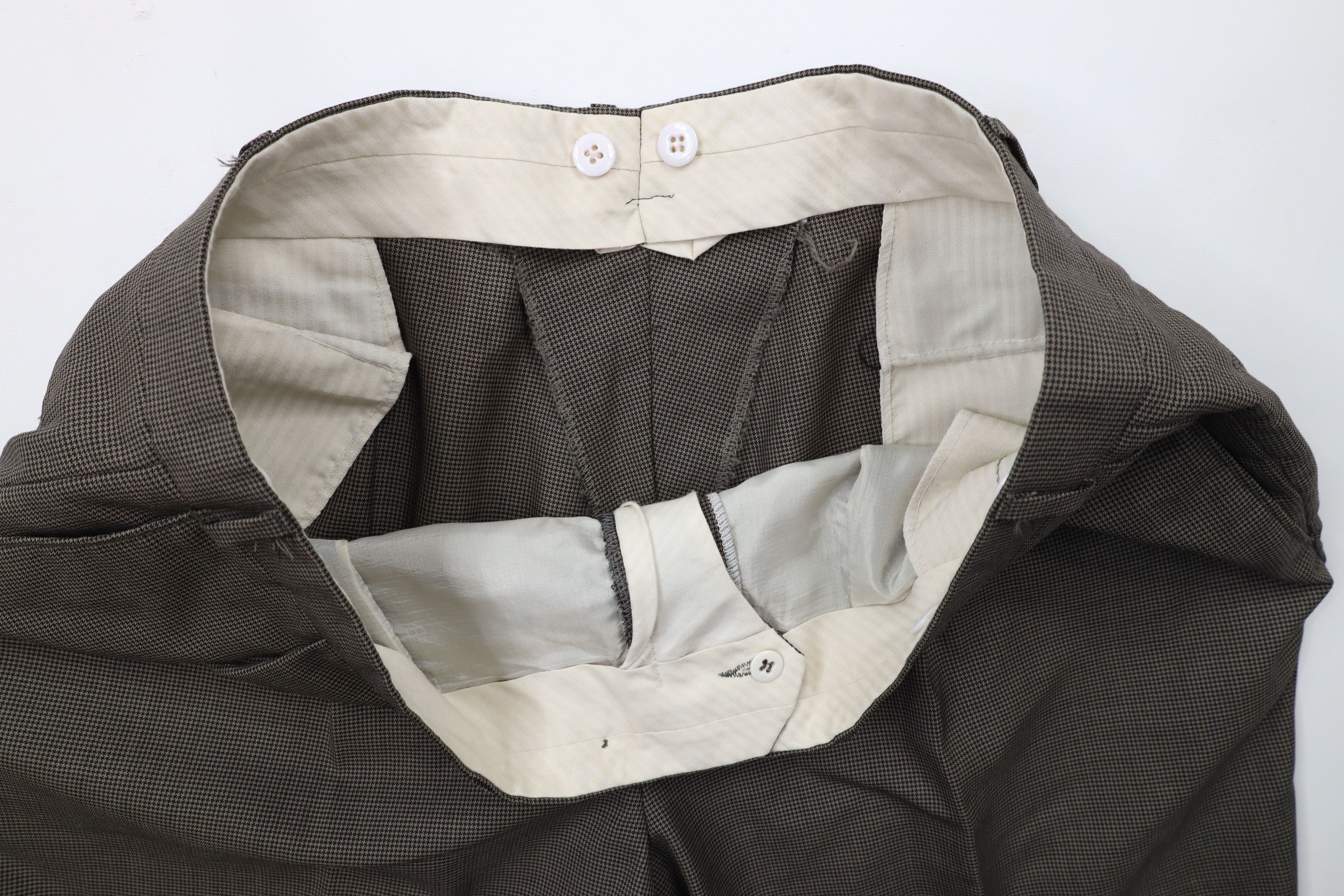 Vintage Vintage 90s Streetwear Houndstooth Wide Leg Chino Pants Size US 38 / EU 54 - 6 Thumbnail