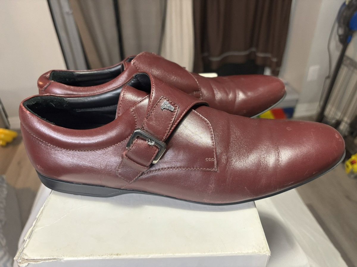 Versace Versace Collection Burgundy Single-Strap Dress Shoes Size US 11 / EU 44 - 8 Thumbnail