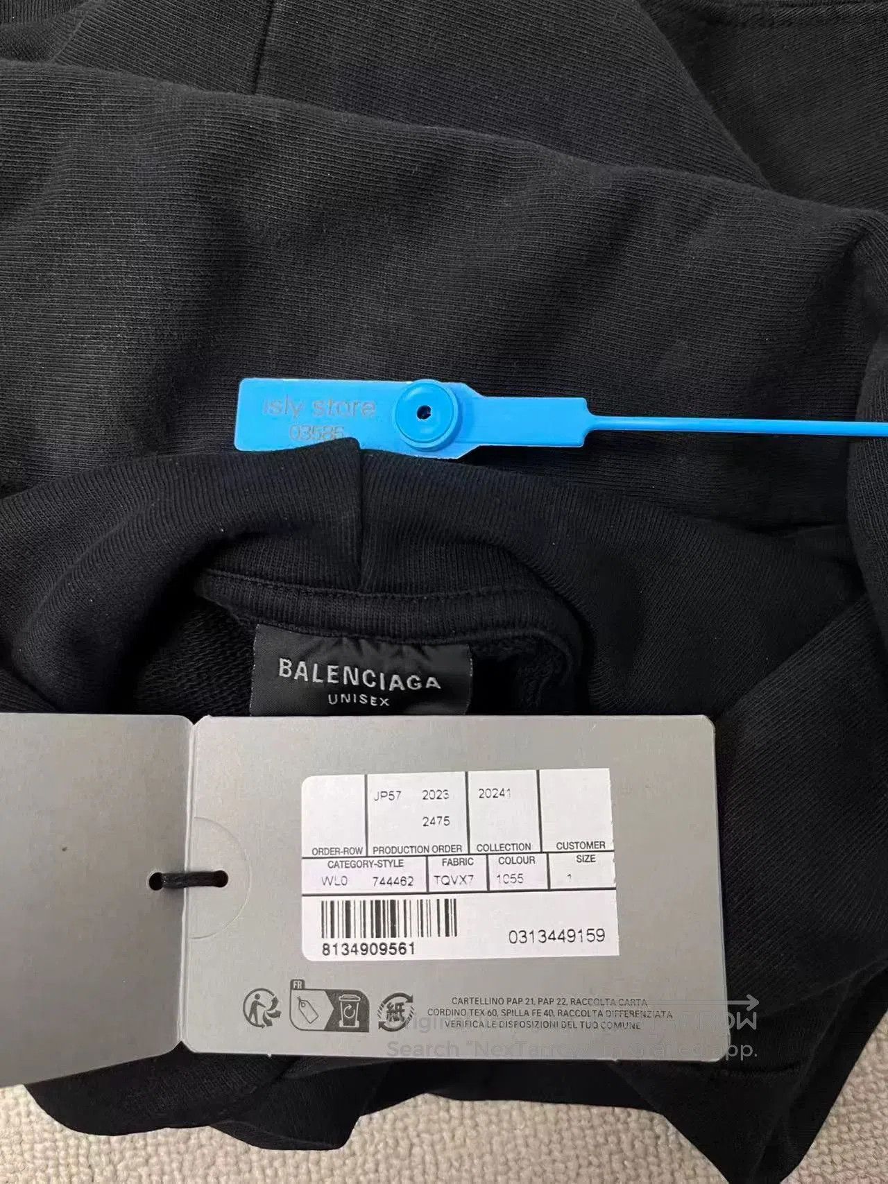 Balenciaga black hooded long sleeve sweatshirt. Size S / US 4 / IT 40 - 5 Thumbnail