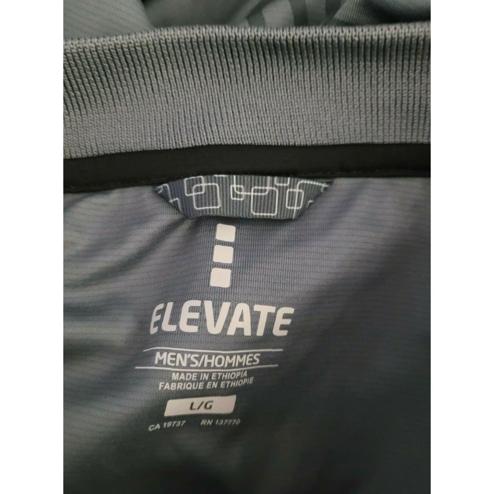 Vintage Elevate Polo Shirt Men Large Gray Barista Uniform Moisture Wicking Embroidered Logo Striped East Block Beanery Coffee Company Milano Roast Size US L / EU 52-54 / 3 - 7 Thumbnail