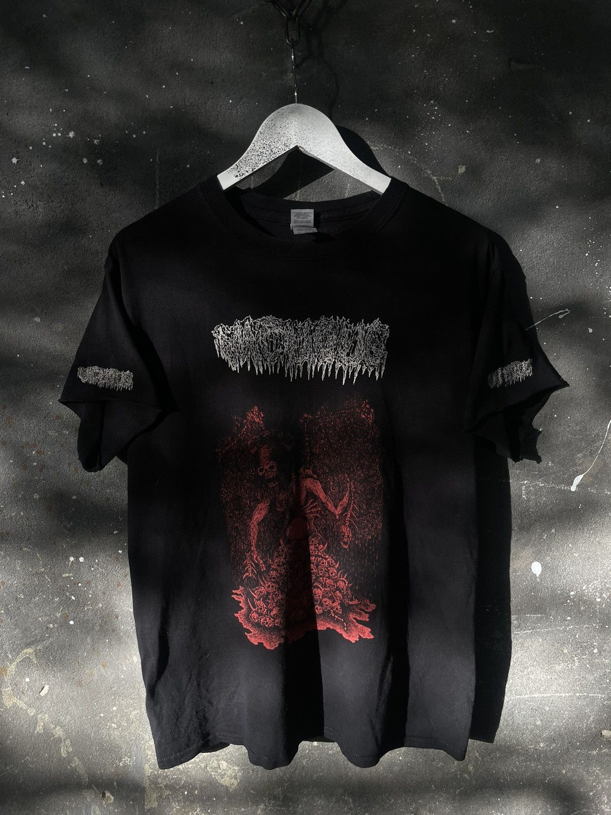 Band Tees × Vintage Vintage Black Hard Metal Skull Marduk T-Shirt Style Size US M / EU 48-50 / 2 - 1 Thumbnail