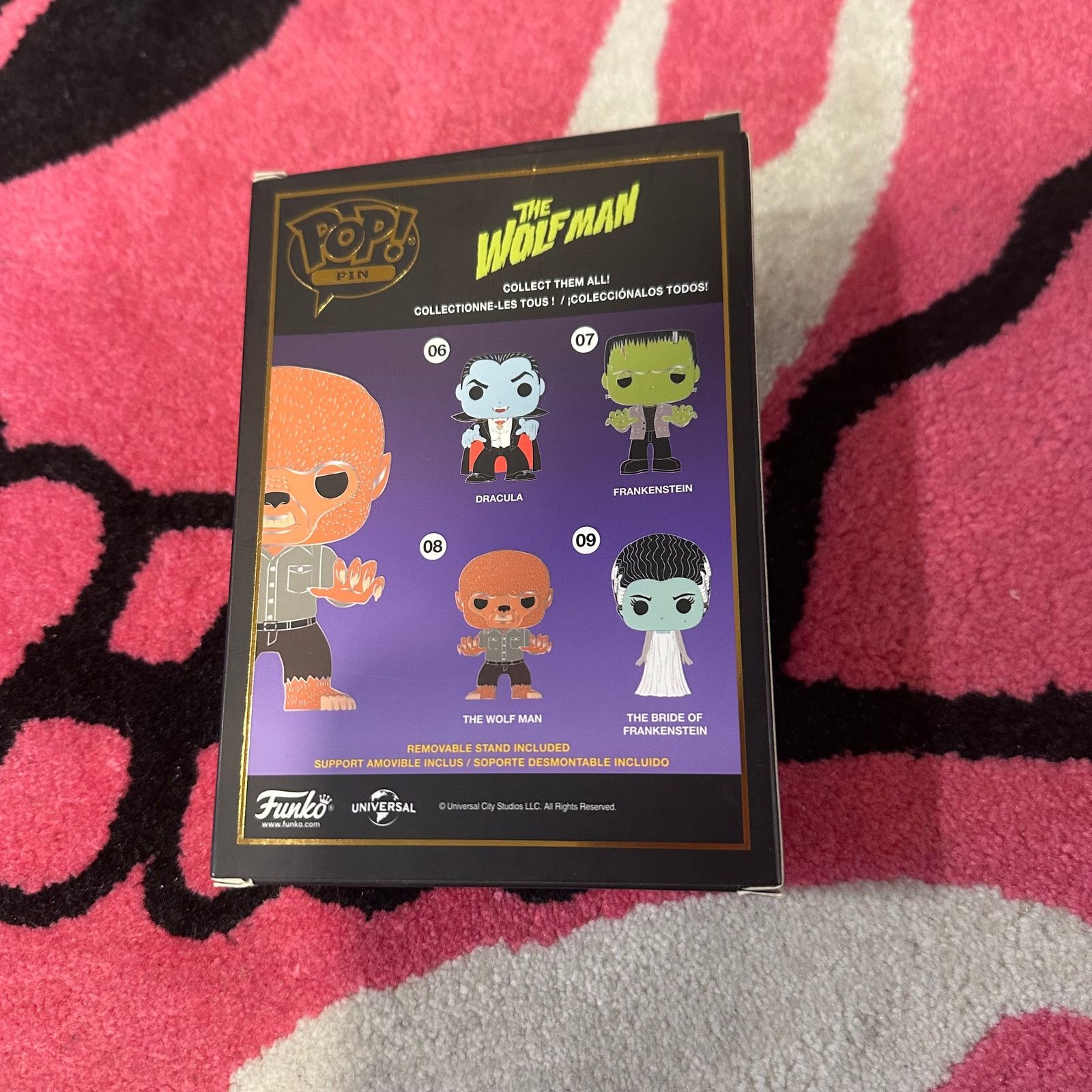 Universal Studios Universal Monsters Wolfman 4" Pop! Enamel Pin - Brand New Size ONE SIZE - 2 Thumbnail
