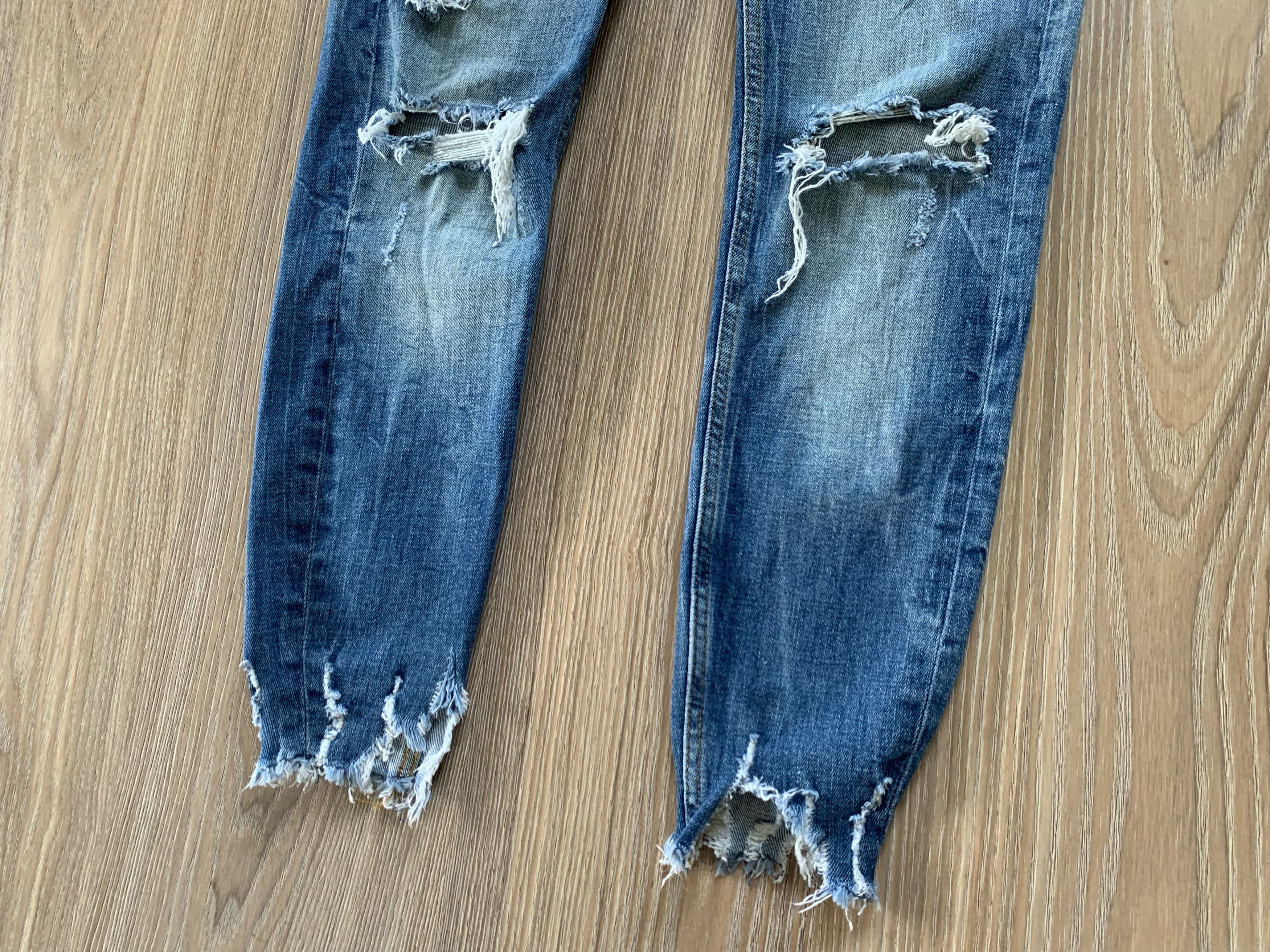 Zara Zara Man Distressed Blue Denim Jeans Size US 31 - 8 Thumbnail
