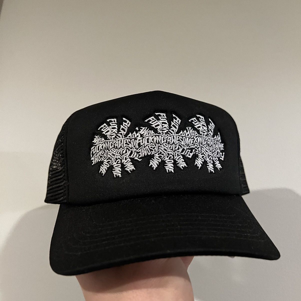 image of Fucking Awesome Spiral Snapback in Black, Men's