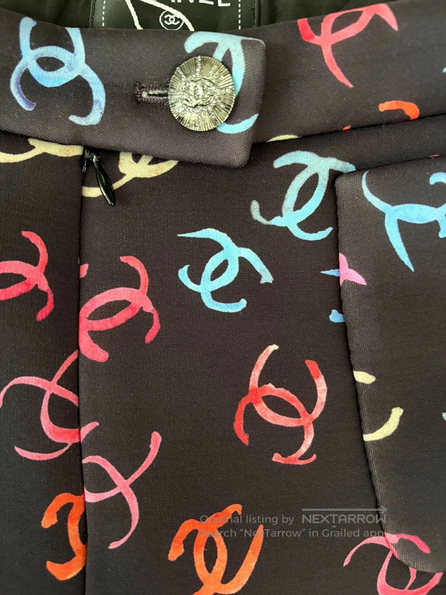 Chanel Chanel 24S CC Logo Wide-Leg Pants. Size US 28 / EU 44 - 3 Thumbnail