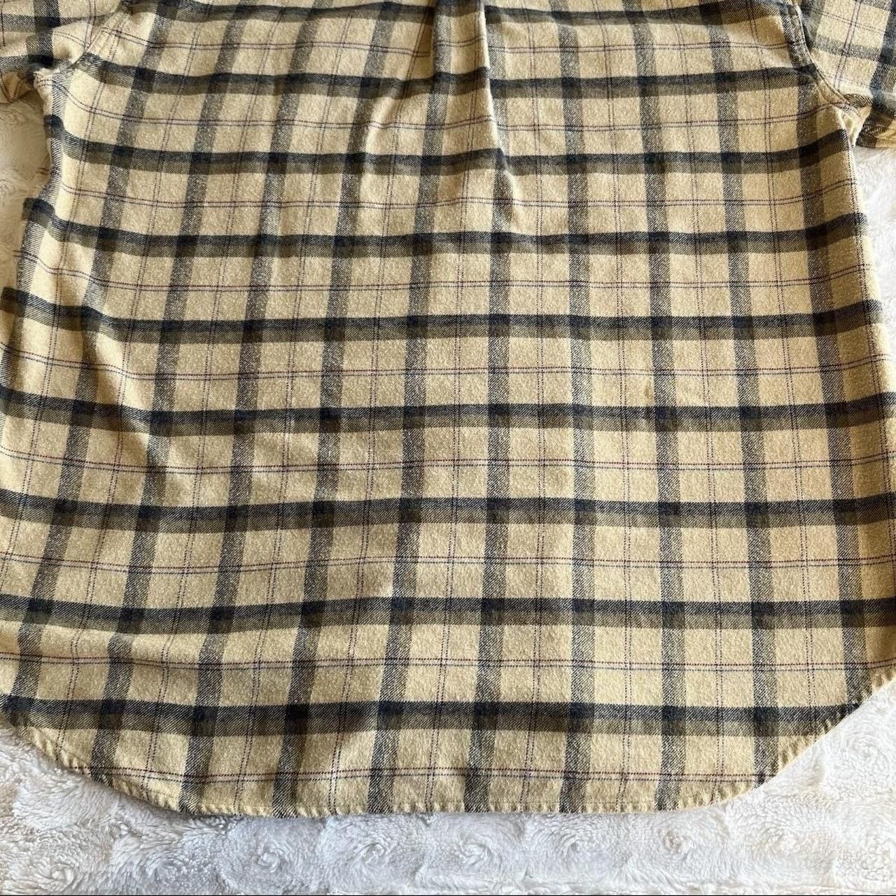 Izod Vintage Izod Flannel Shirt Mens XL Yellow Madras Check Flap Size US XL / EU 56 / 4 - 6 Thumbnail