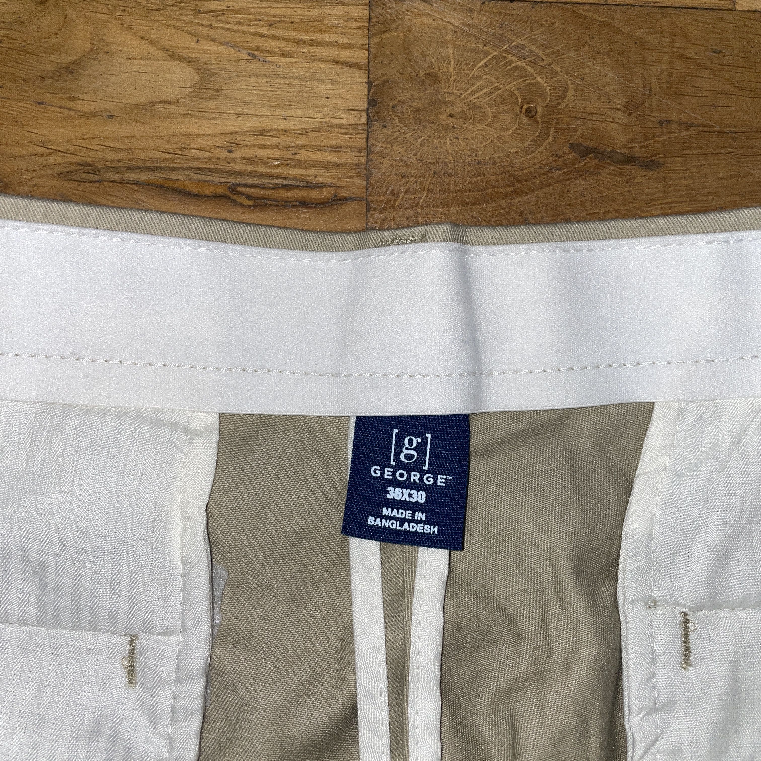 George × Vintage George Men's Fashion Chinos Trousers W 36 L 30 Cotton Size US 36 / EU 52 - 3 Thumbnail
