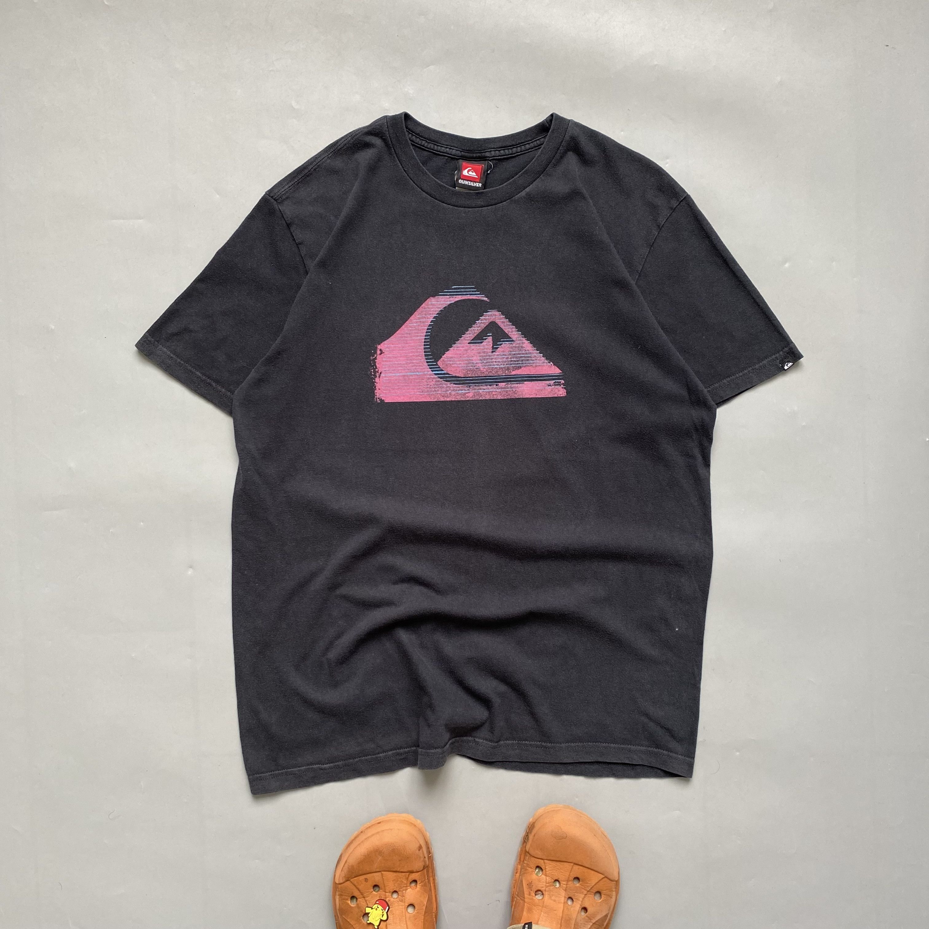 Quiksilver 🏄🏼‍♂️ Vintage 90s Faded QUIKSILVER tee center logo Skater Size US L / EU 52-54 / 3 - 1 Thumbnail