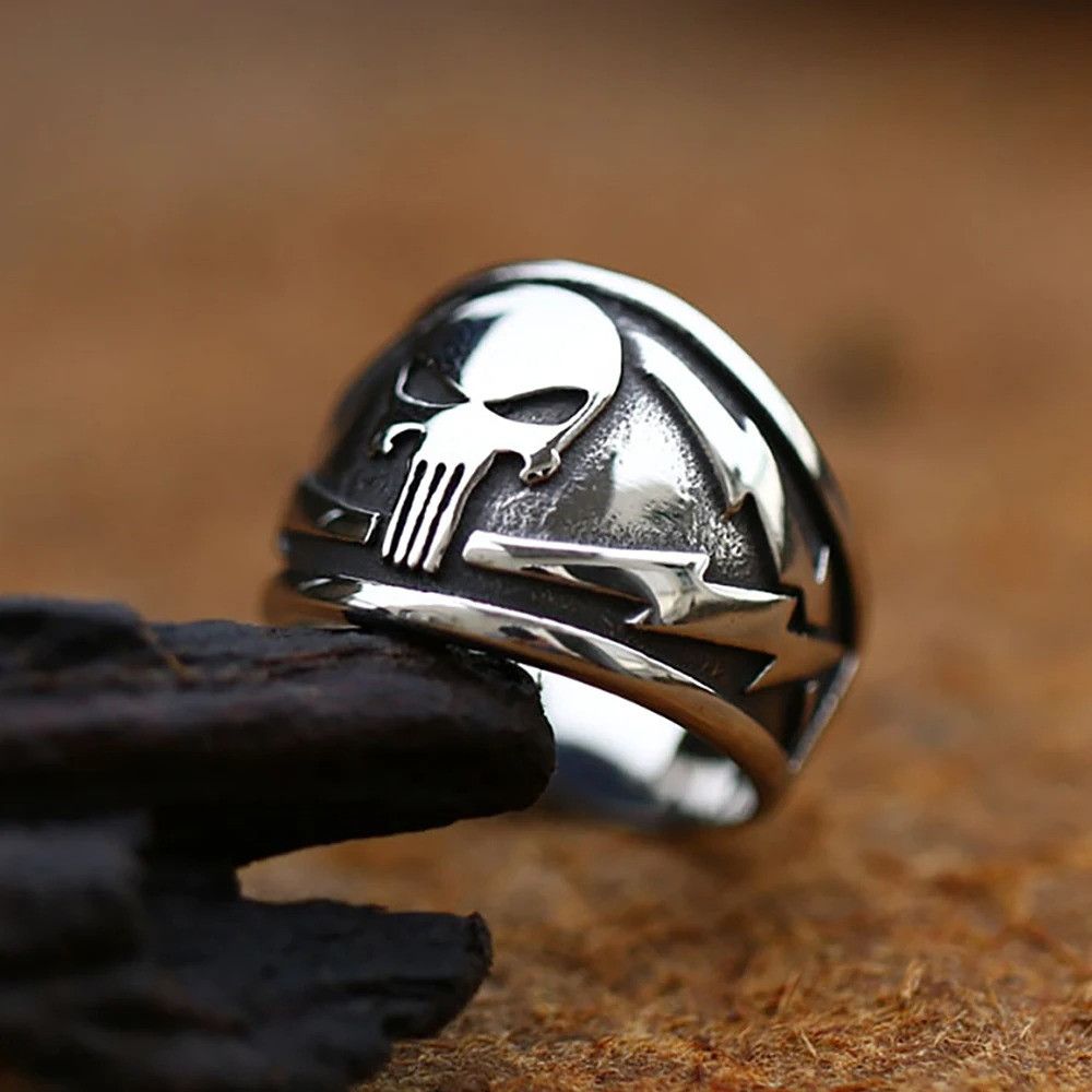 Other Skull Mask Ring For Men Size ONE SIZE - 5 Thumbnail