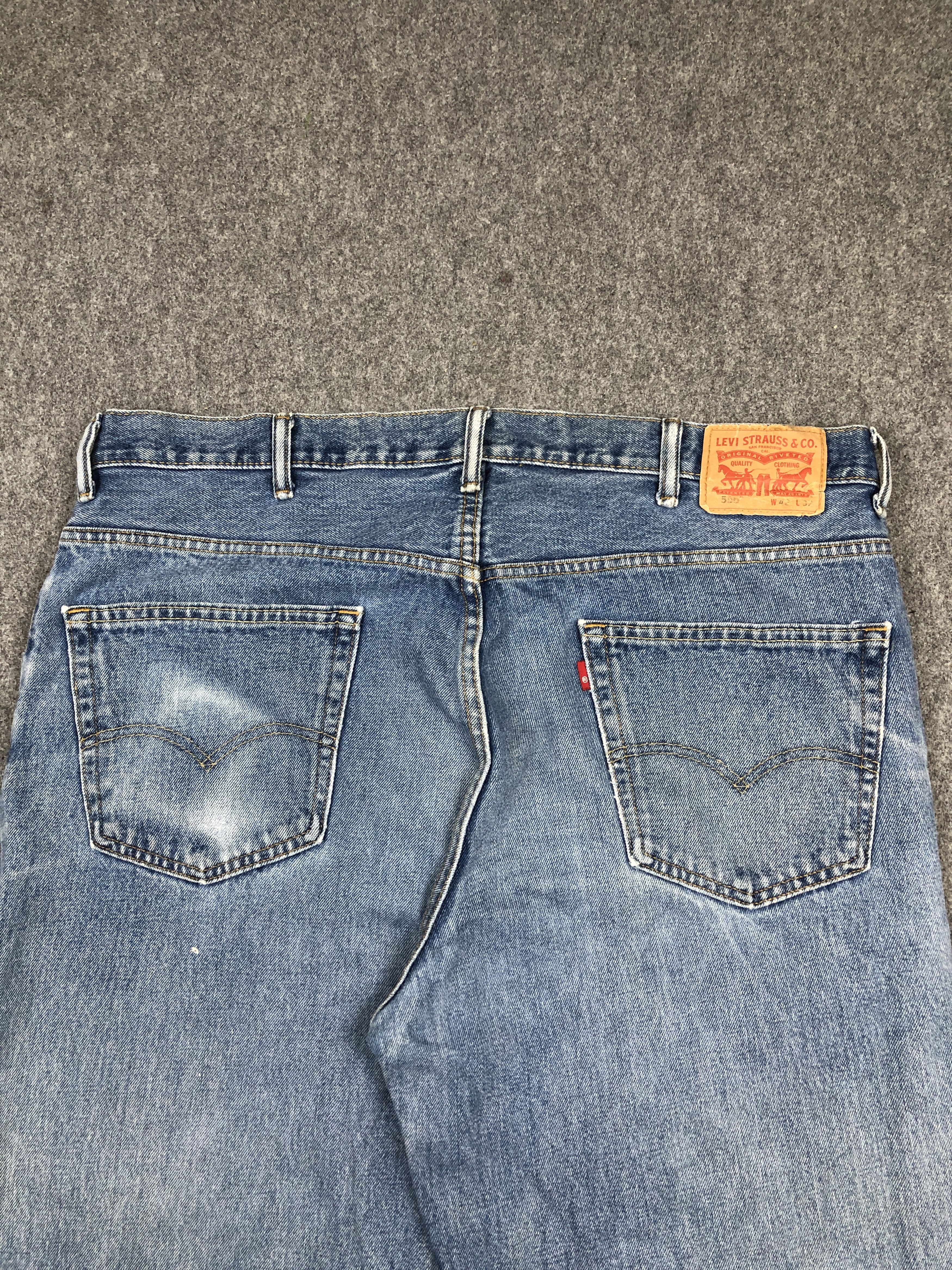 Levi's Vintage Levi's 505 Distressed Faded Blue Jeans DP2237 Size US 41 - 4 Thumbnail