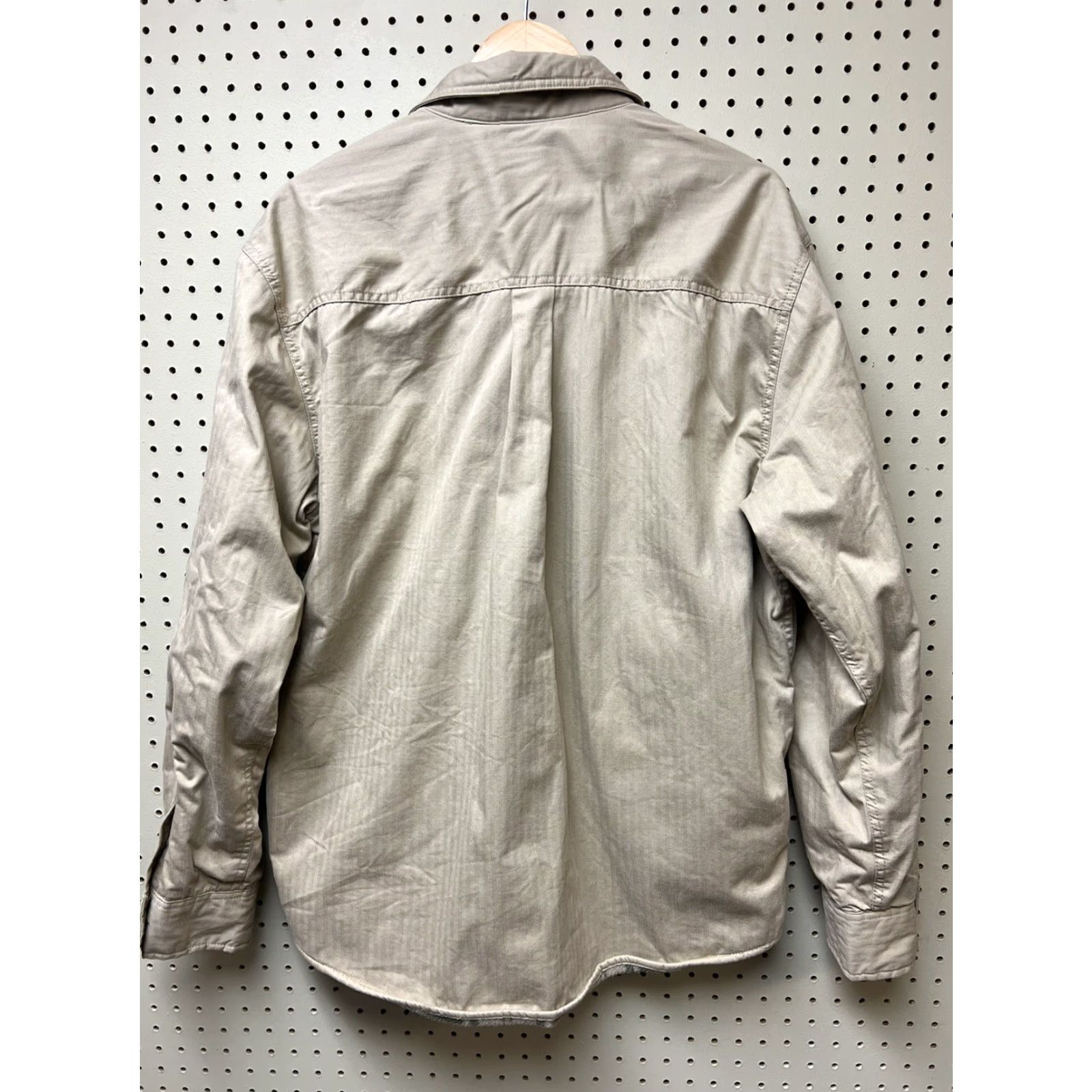 Chaps Chaps Shirt Jacket Men’s L Fleece Lined 4 Pockets Tan Khaki Work Shirt Jacket Mens Casual Outdoor Parka Style Shirt Jacket Size US L / EU 52-54 / 3 - 2 Thumbnail