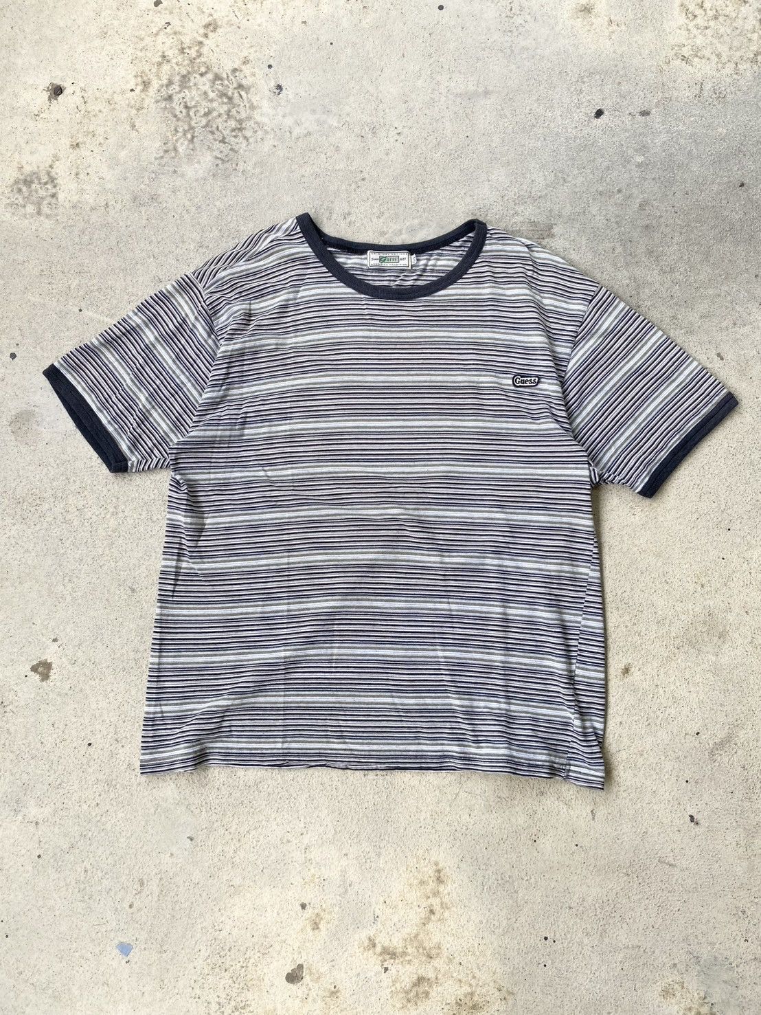 Guess Vintage Guess Striped Tee Size US L / EU 52-54 / 3 - 1 Thumbnail